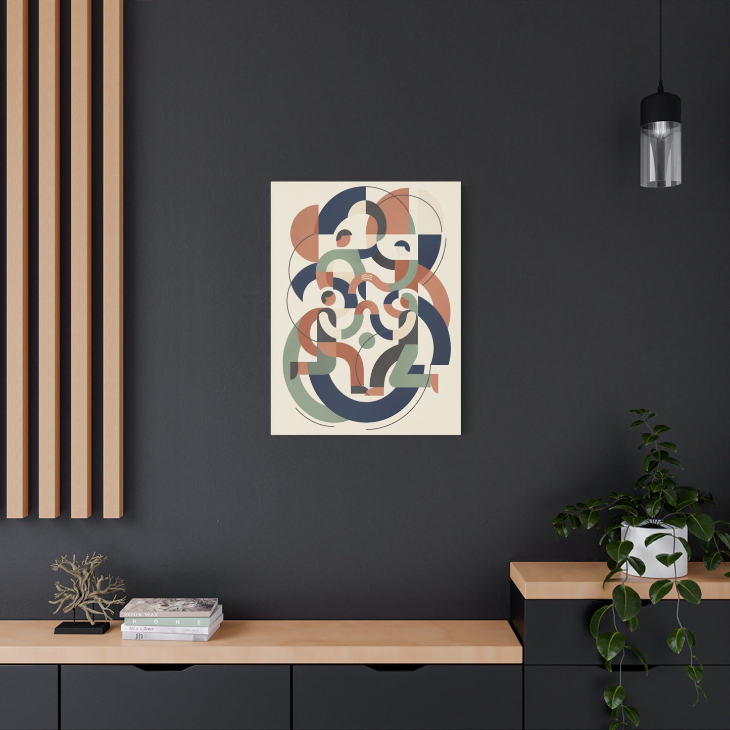 Abstract Collaboration Geometry Wall Art & Canvas Print