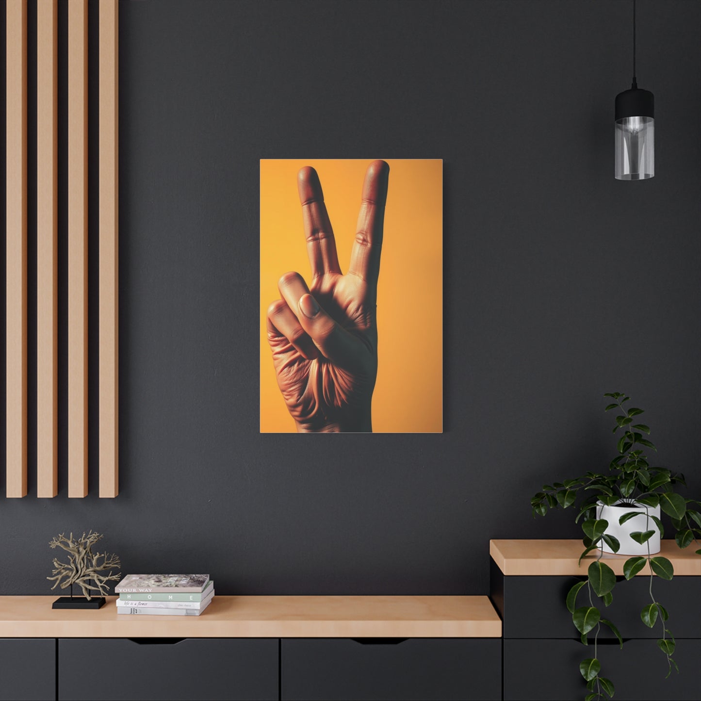 Vision Peace Sign Art Art Wall Art & Canvas Print