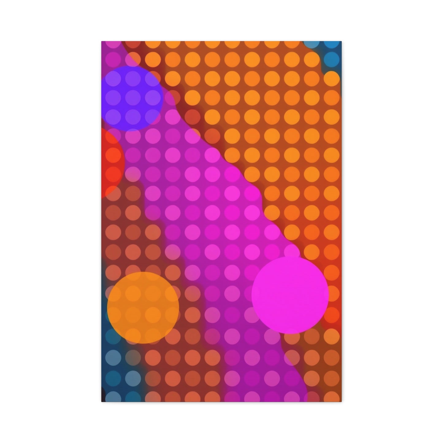 Vision Polka Dot Pattern Art Art Wall Art & Canvas Print