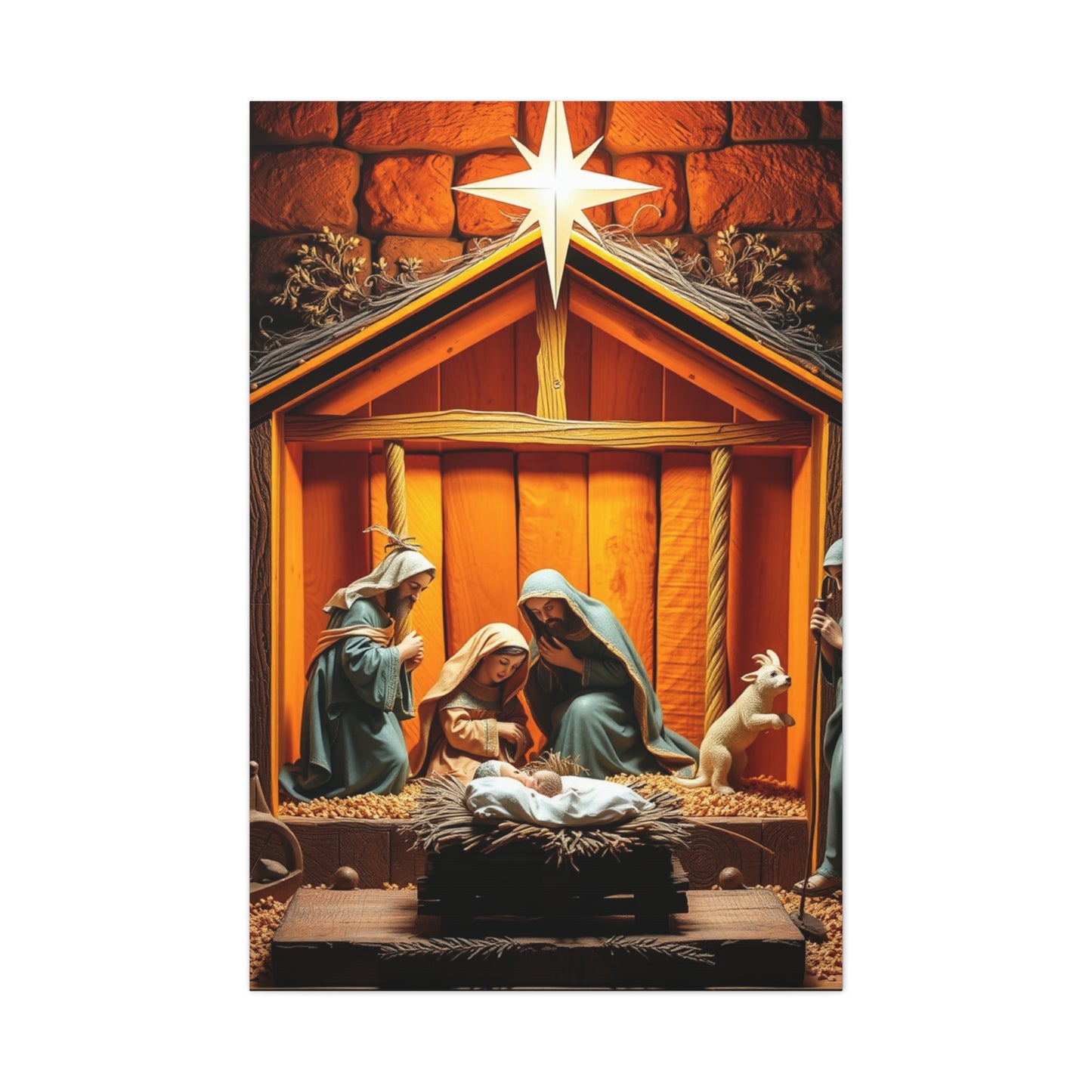 Celestial Nativity Masterpiece Wall Art & Canvas Print