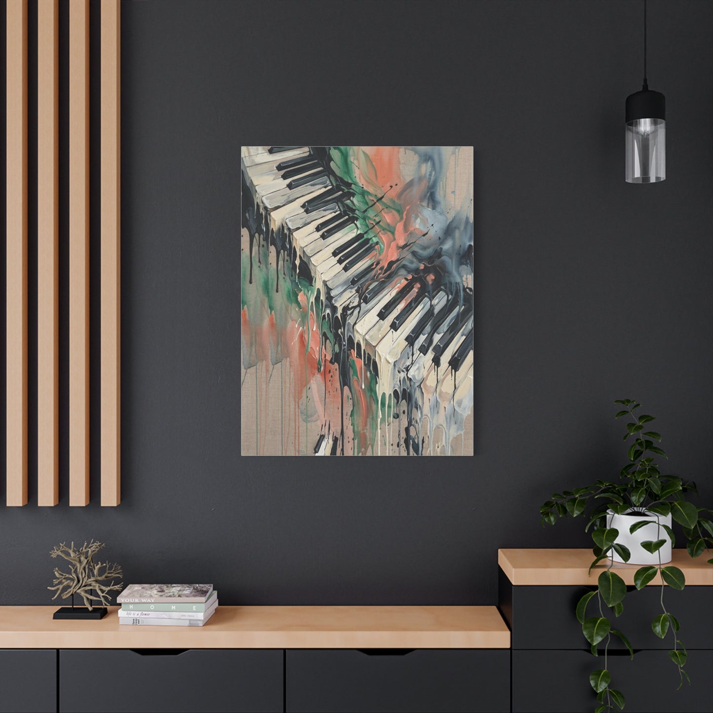 Abstract Piano Flow Expression Wall Art & Canvas Print