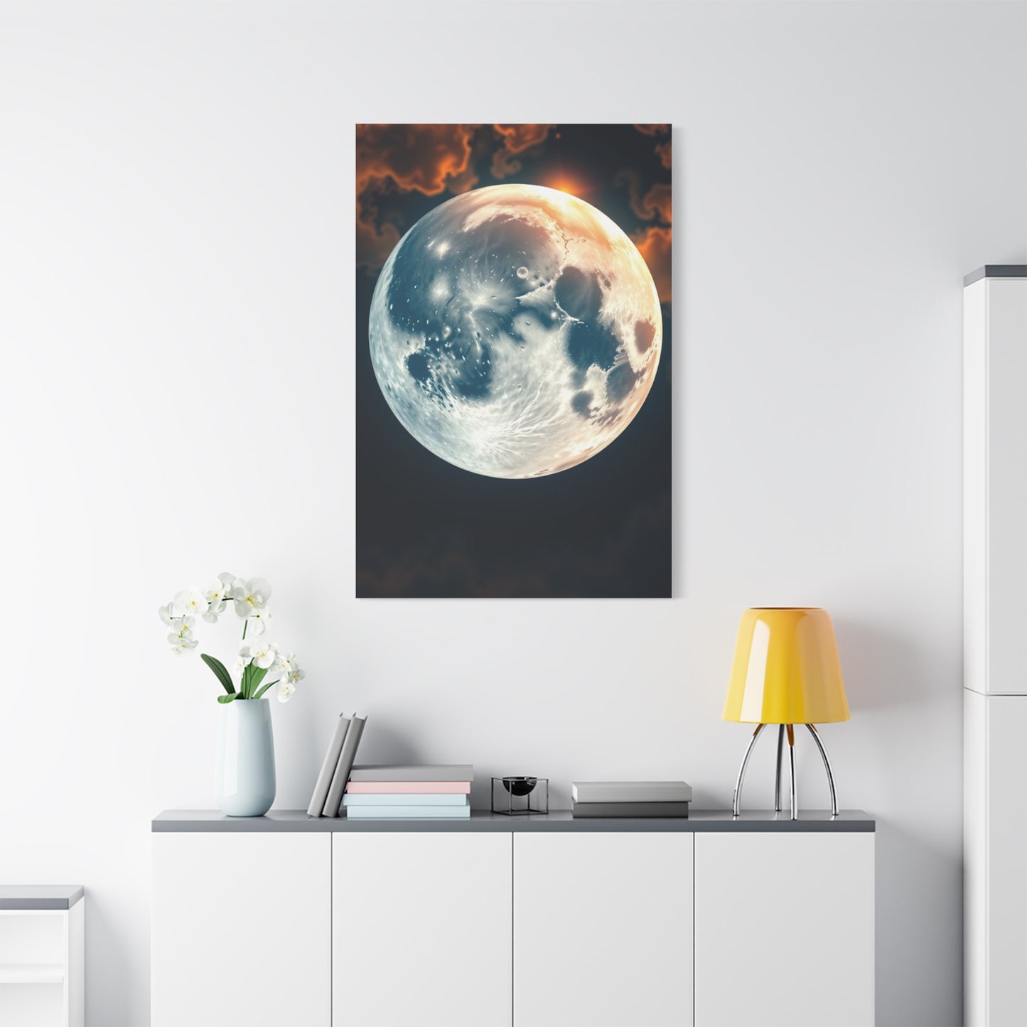 Moonlit Tranquility Canvas Wall Art & Canvas Print