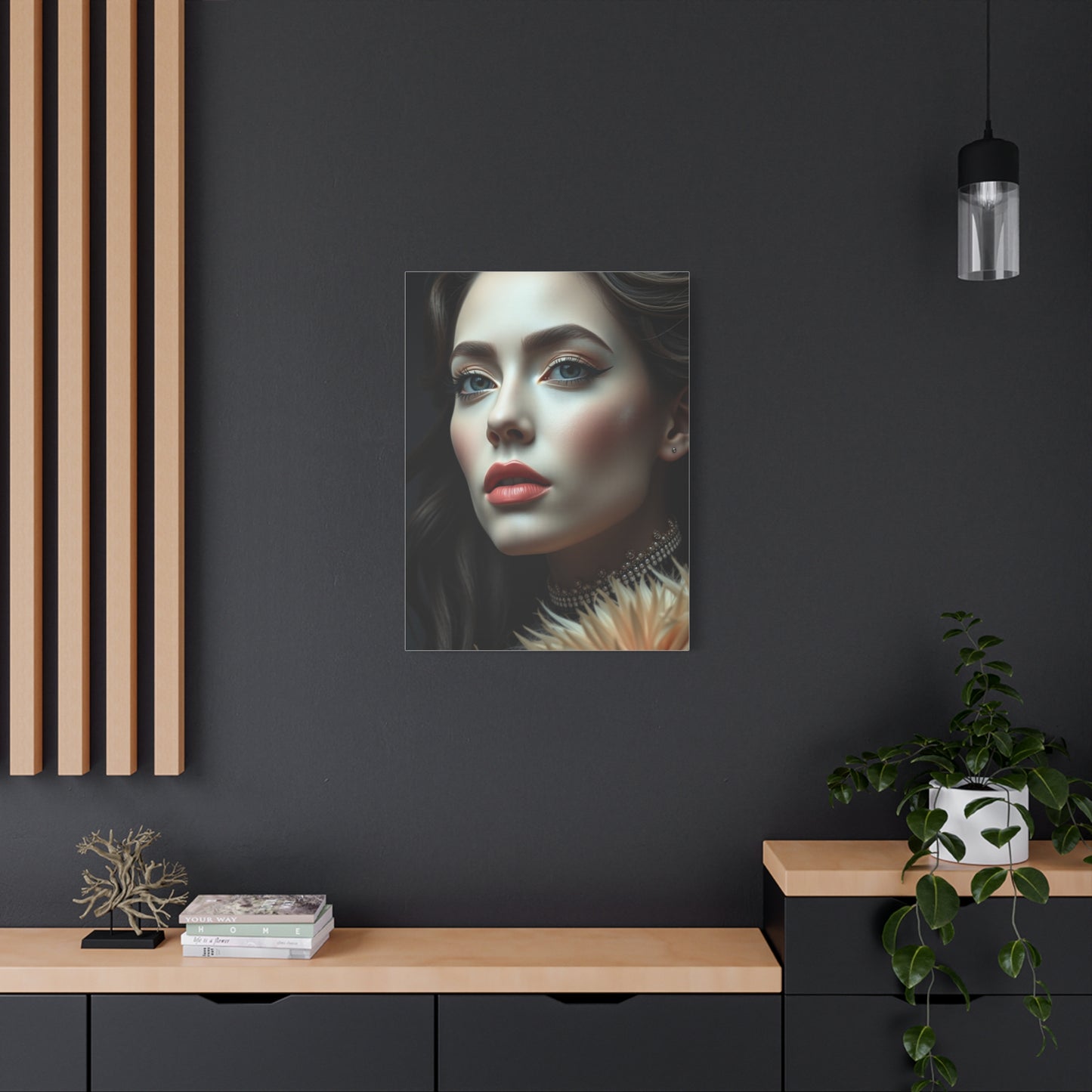Black & Beige Art Refined Canvas Wall Art & Canvas Print