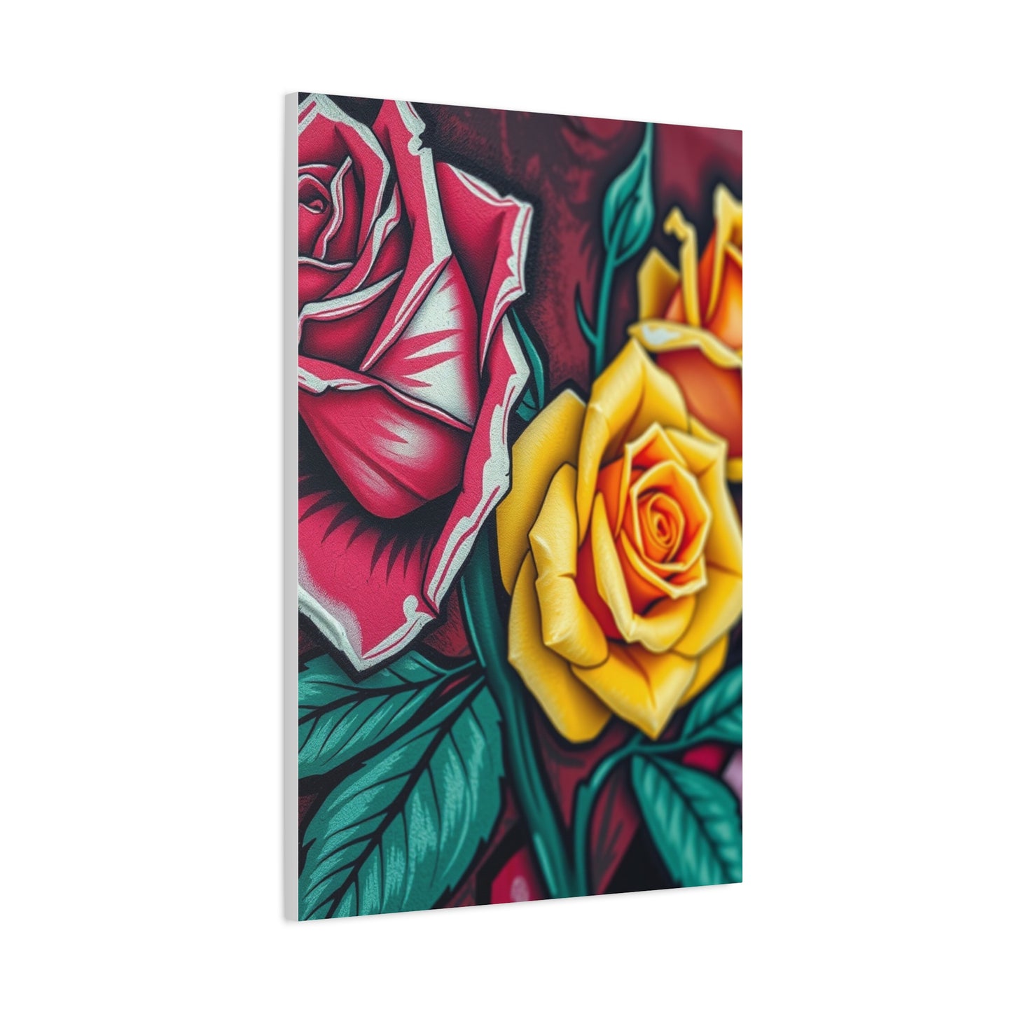 Exquisite Graffiti Blossoms Wall Art & Canvas Print