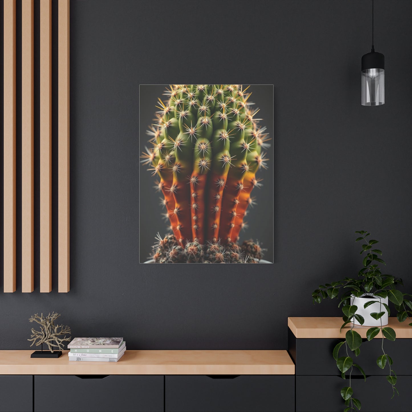Cacti Elegance Portrait Wall Art & Canvas Print