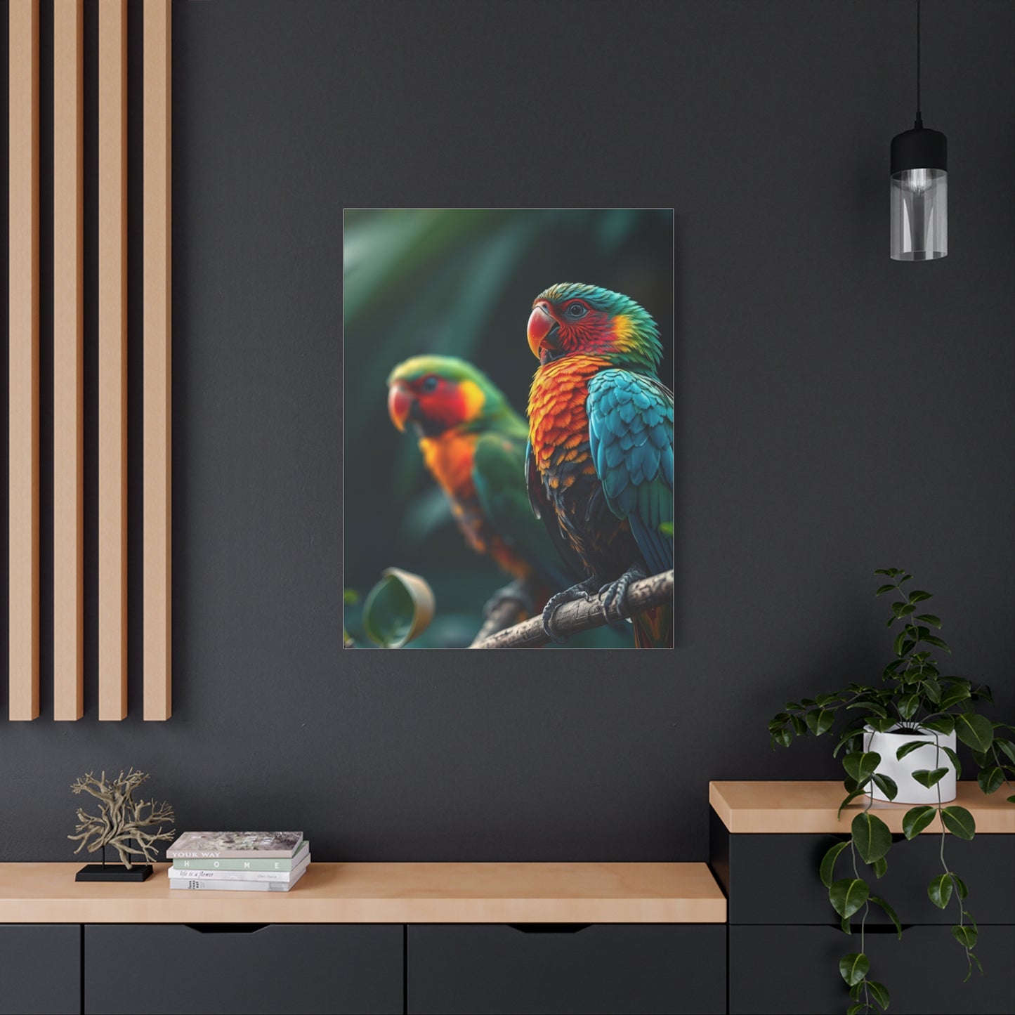 Tropical Birds Art Luxury Canvas Wall Art & Canvas Print