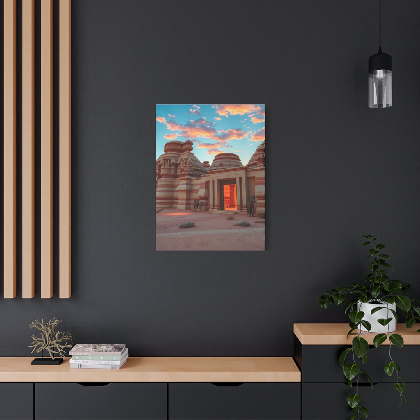 Sunlit Oasis Tableau Wall Art & Canvas Print