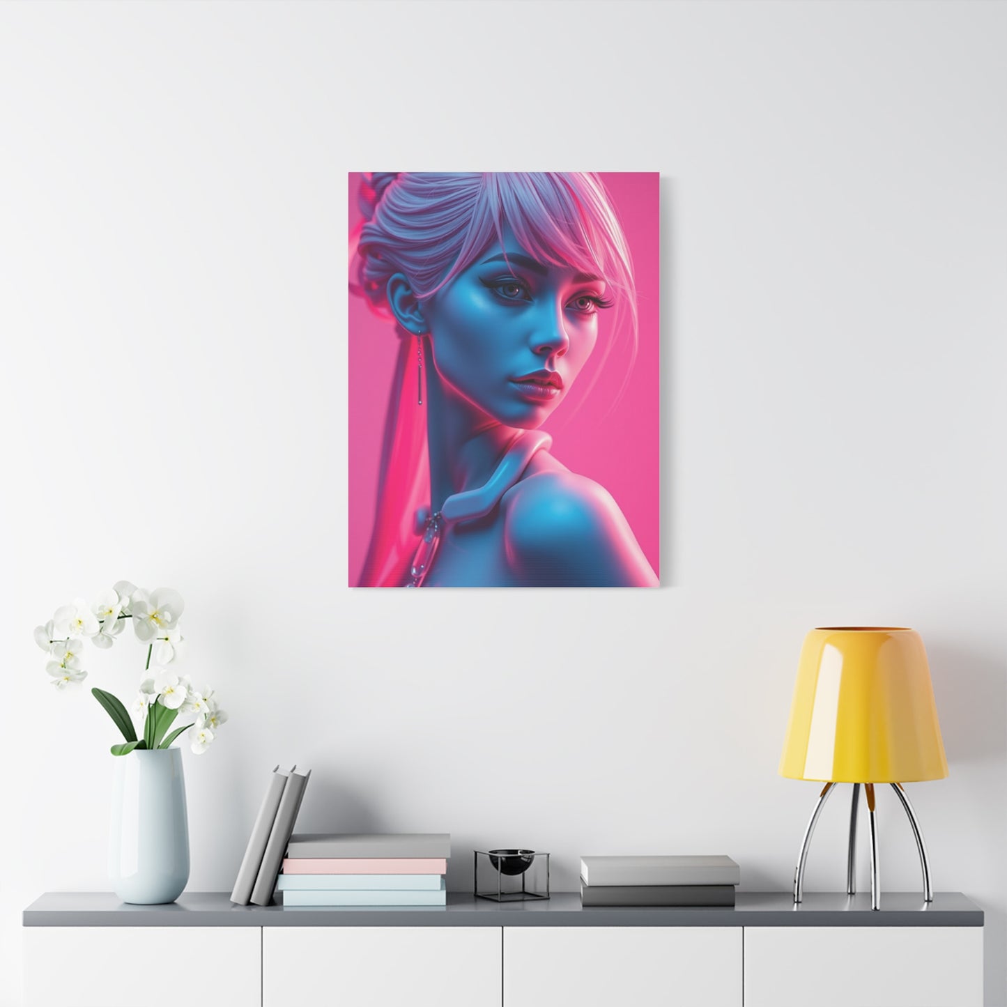 Rose Gold Illumination Canvas Wall Art & Canvas Print