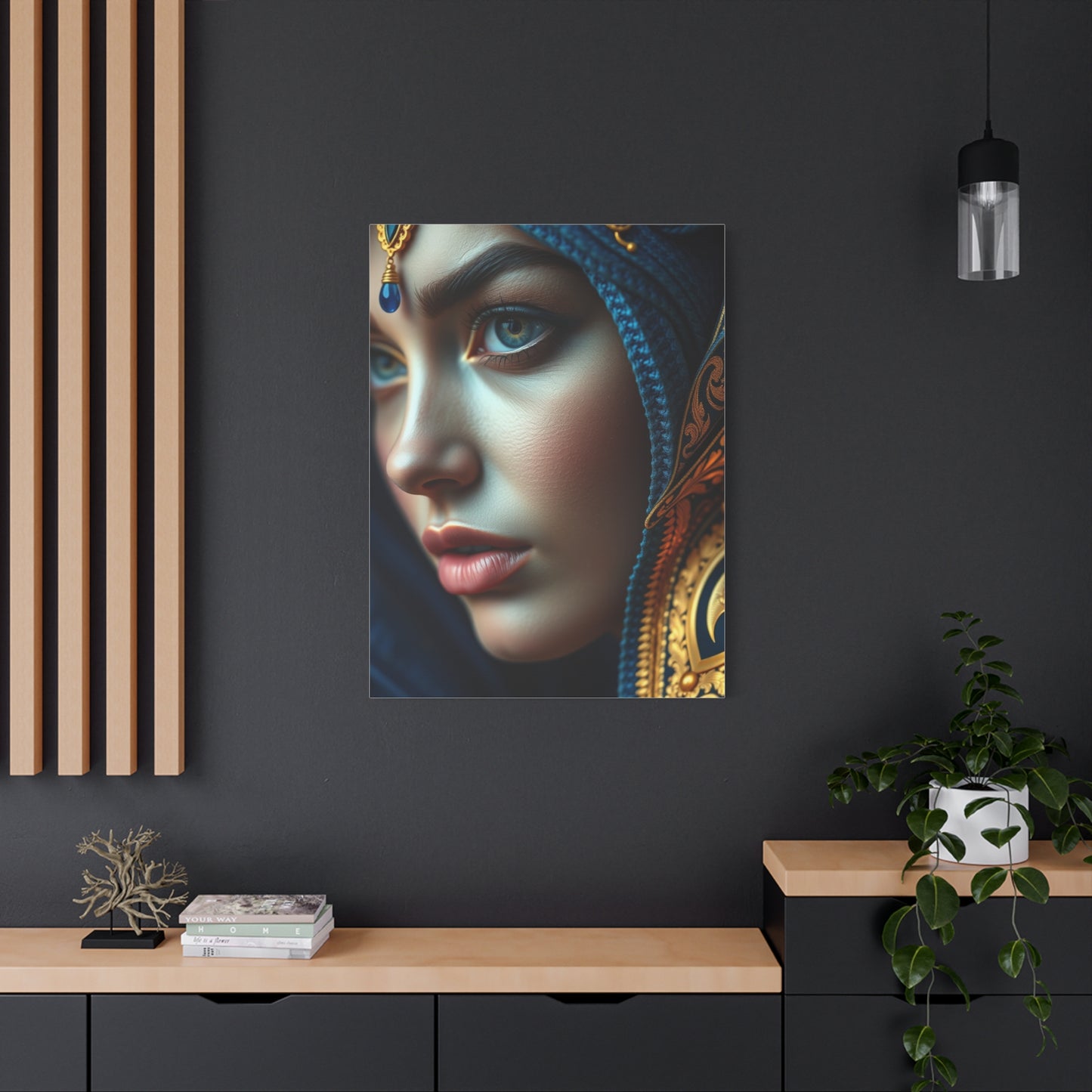 Supreme Blue & Gold Art Collection Wall Art & Canvas Print