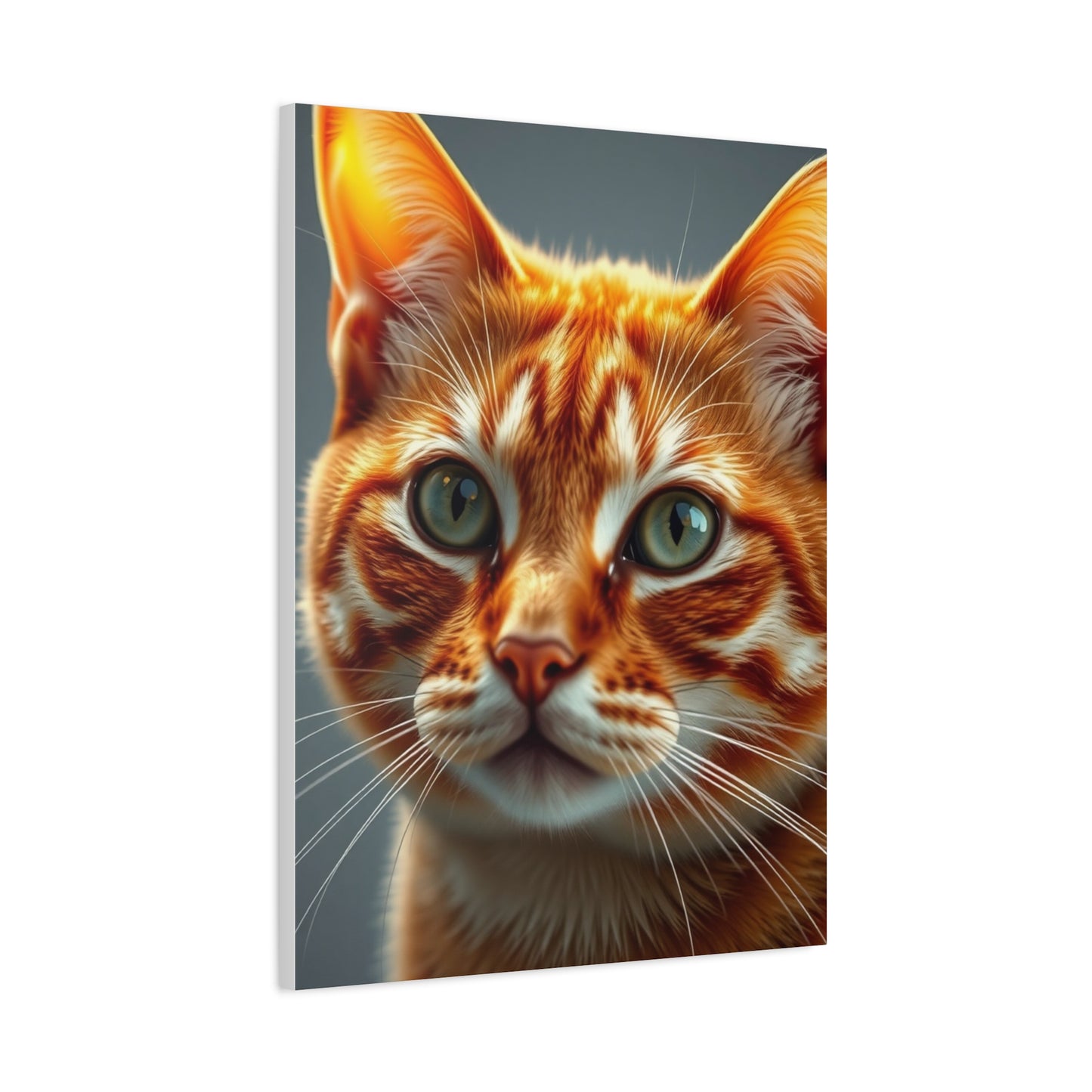 Masterpiece Orange Cat Art Vision Wall Art & Canvas Print