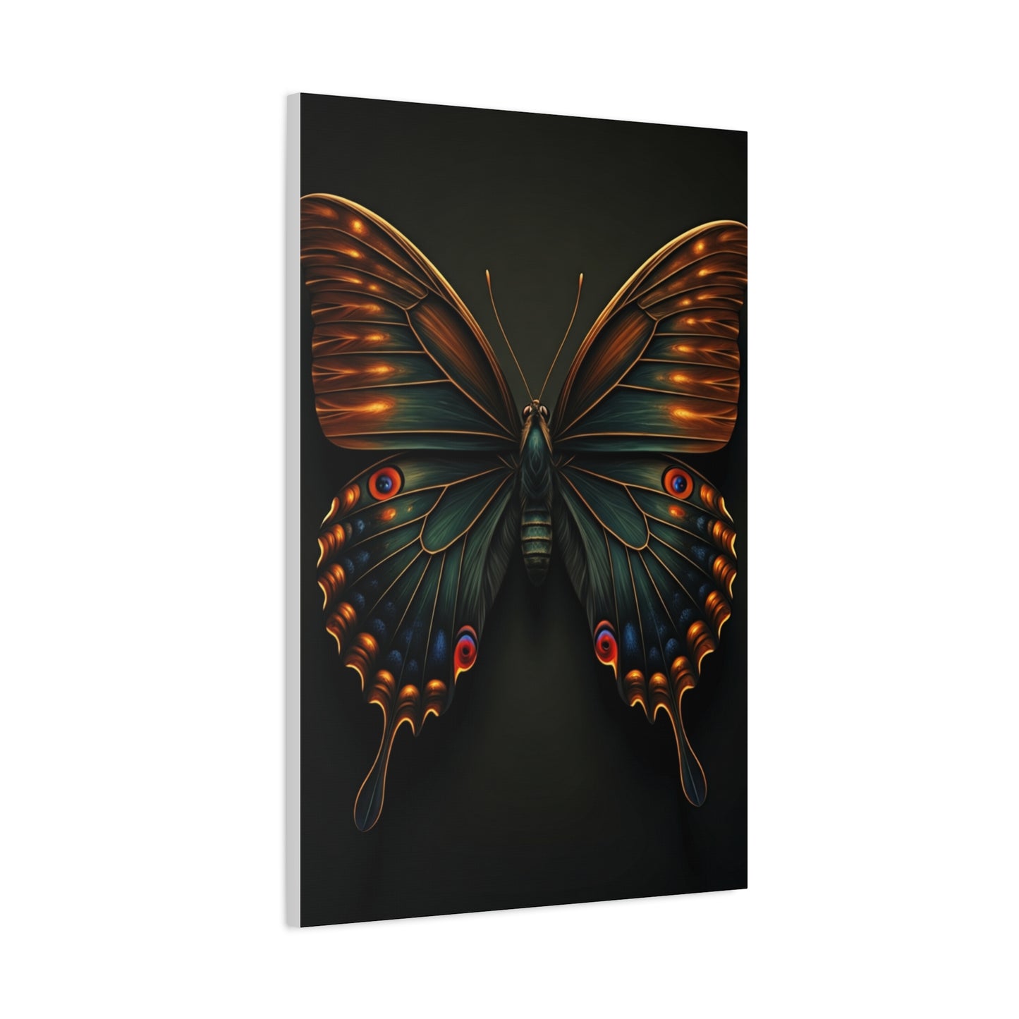 Peacock Pattern Butterfly Portrait Wall Art & Canvas Prints