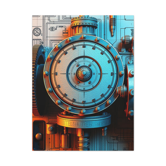 Masterpiece Engineering & Machinery Blueprints Art Vision Wall Art & Canvas Print
