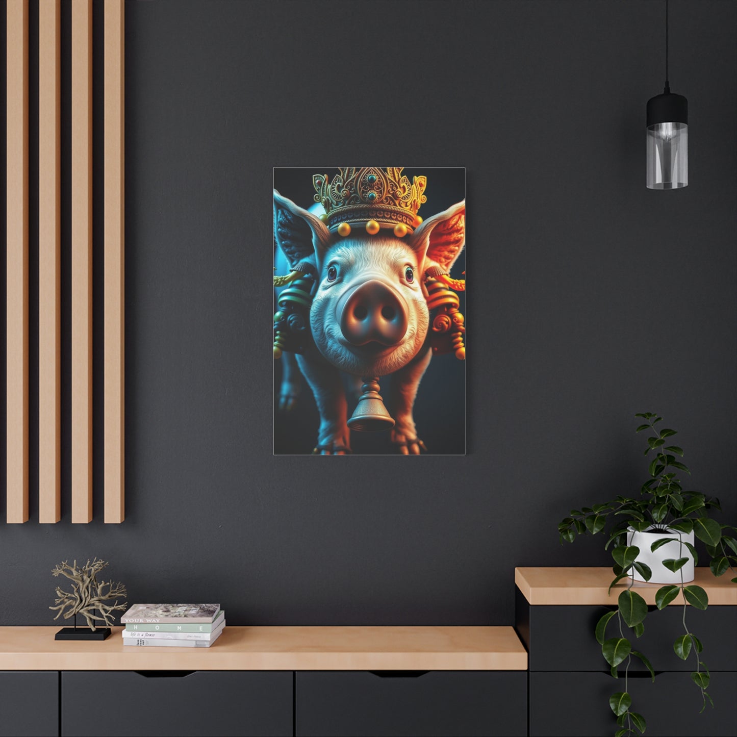 Pig Art Luxury Canvas Wall Art & Canvas Print