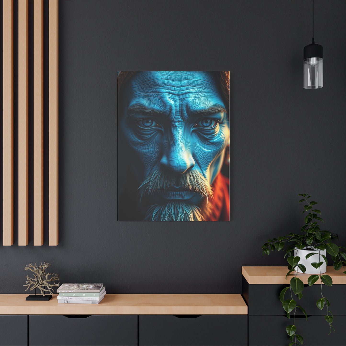 Navy Reverie Artwork Wall Art & Canvas Print