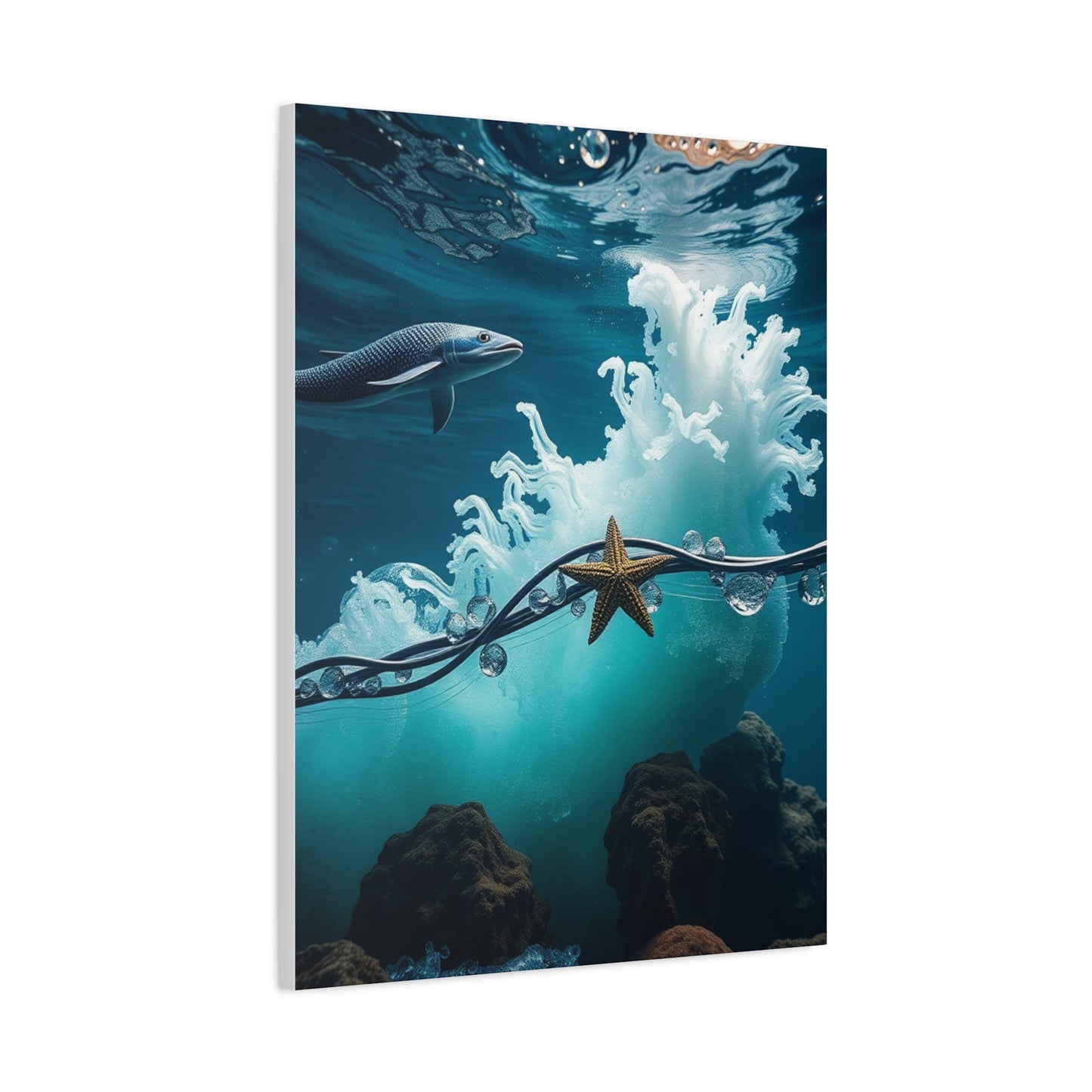 Sapphire Serenity Canvas Wall Art & Canvas Print