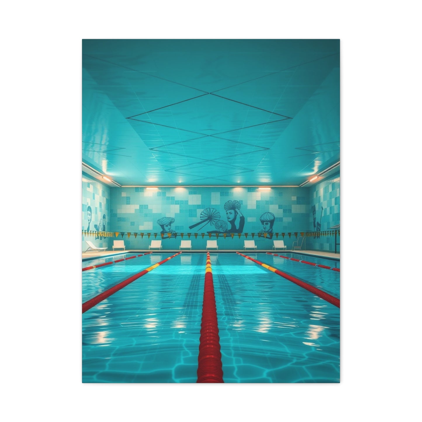 Swimming Pool Art Supreme Gallery Wall Art & Canvas Print