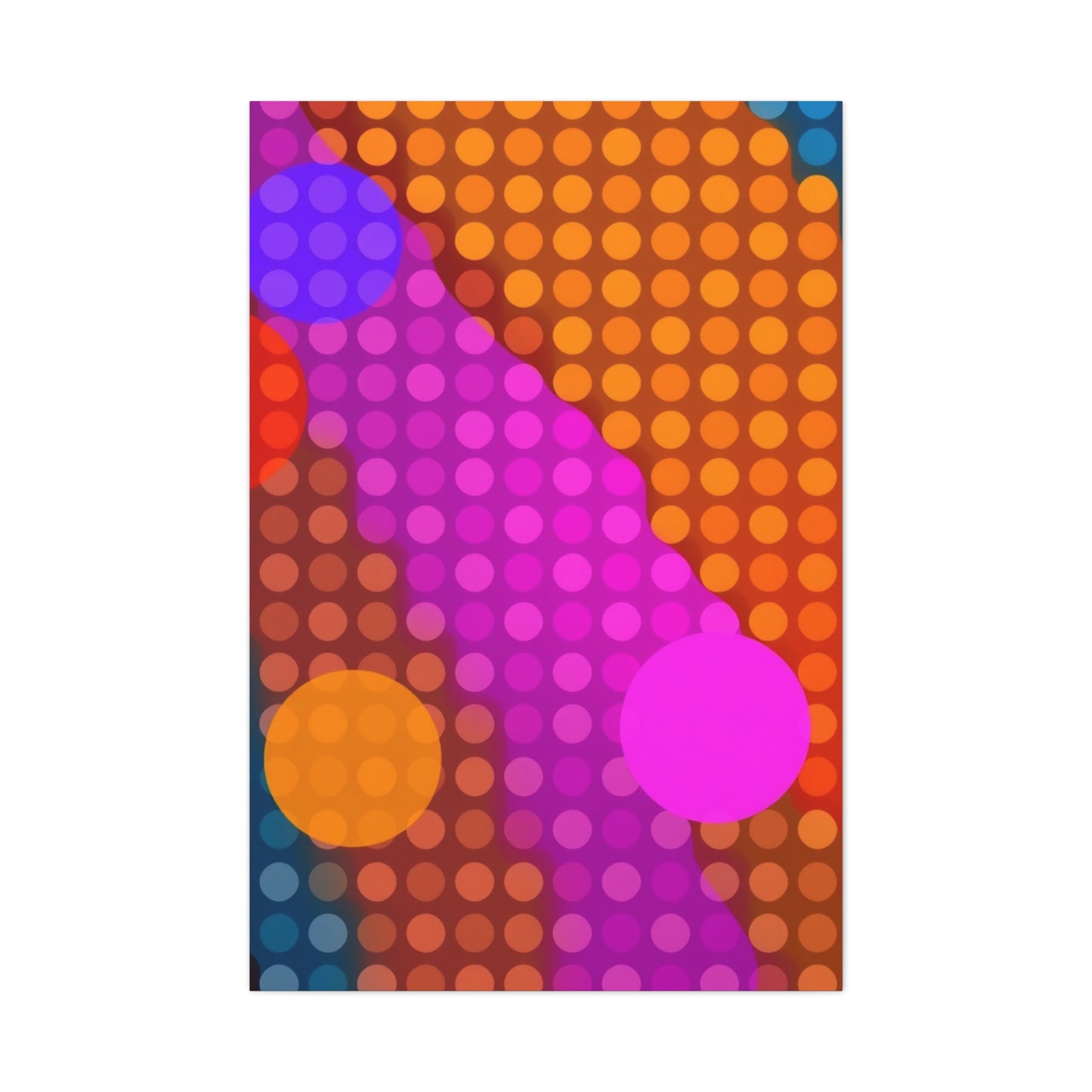 Vision Polka Dot Pattern Art Art Wall Art & Canvas Print