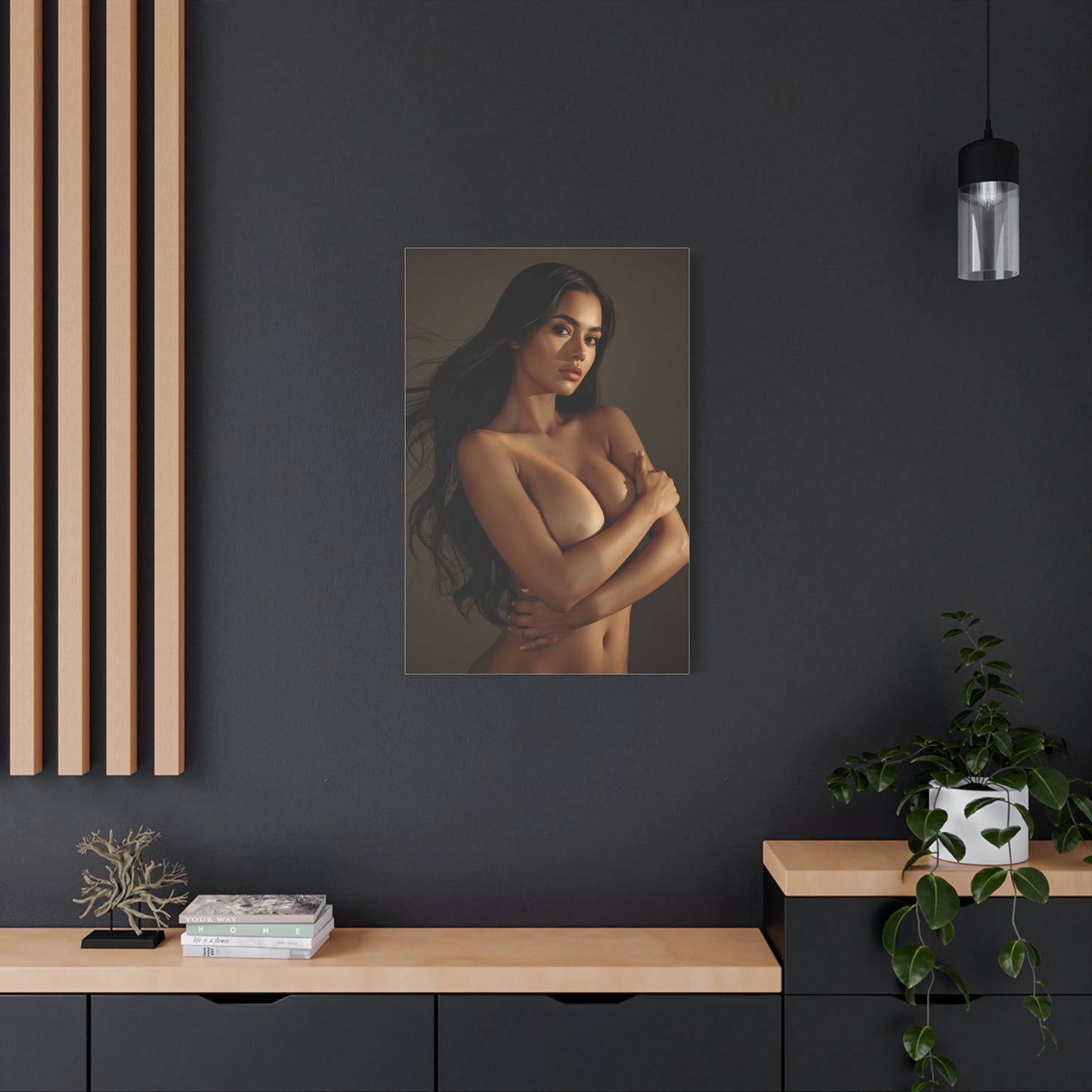 Soft Studio Nude Portrait Wall Art & Canvas Print