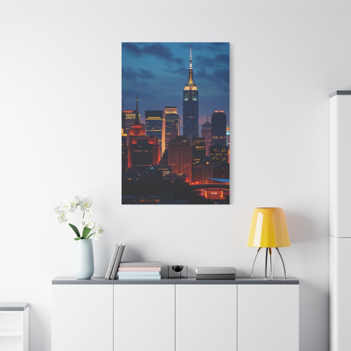Vision City Skylines Art Art Wall Art & Canvas Print