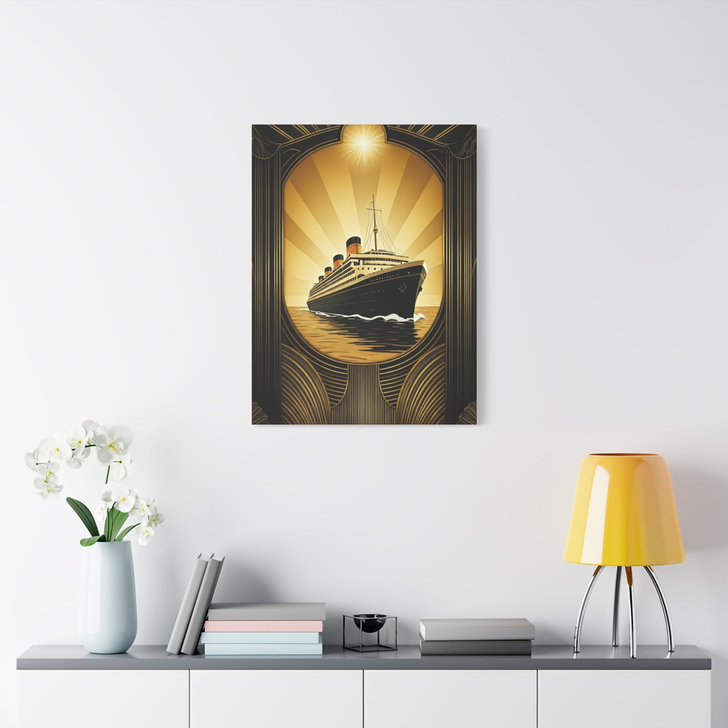 Golden Voyage Art Deco Cruise Wall Art & Canvas Prints