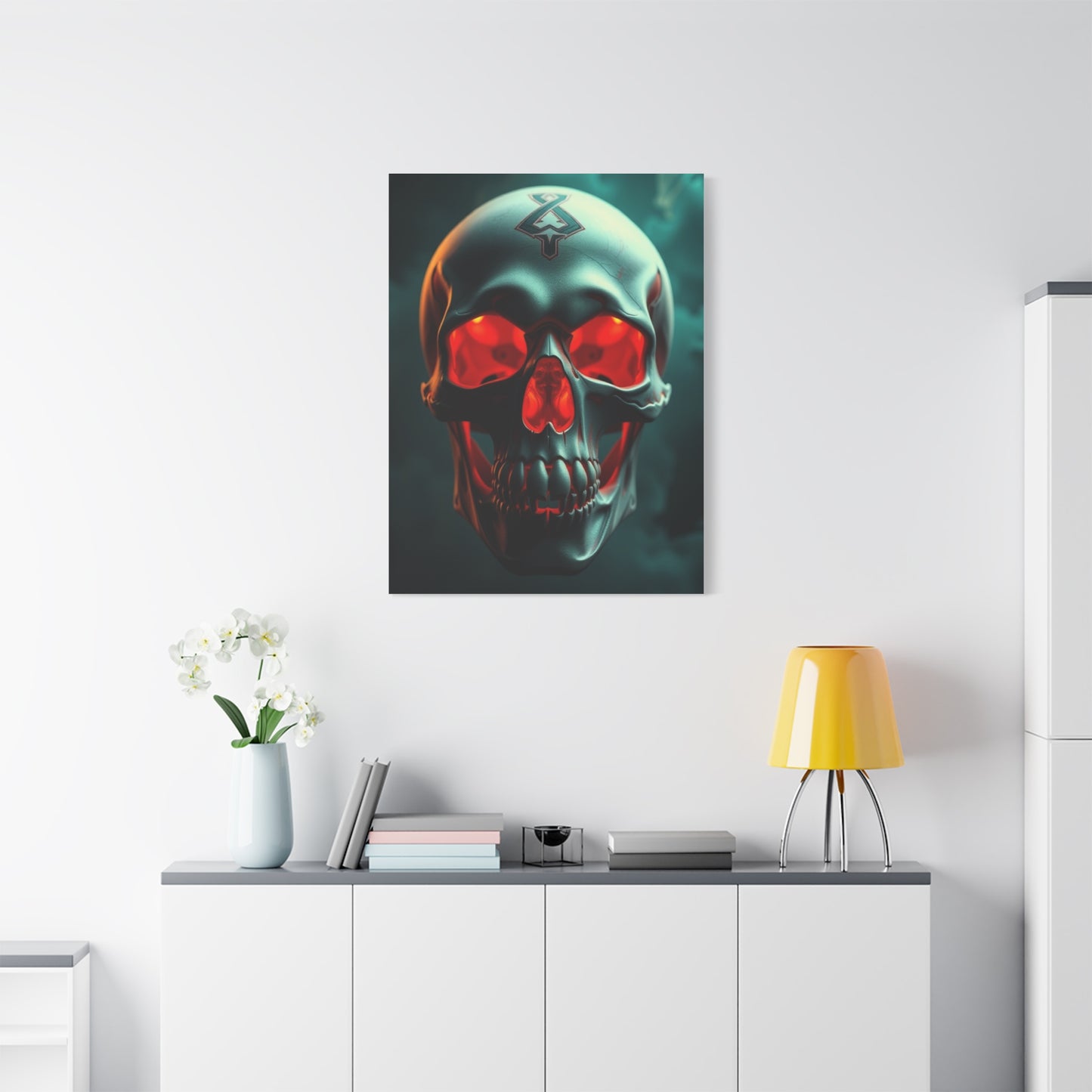 Ethereal Skull Symphony Wall Art & Canvas Print