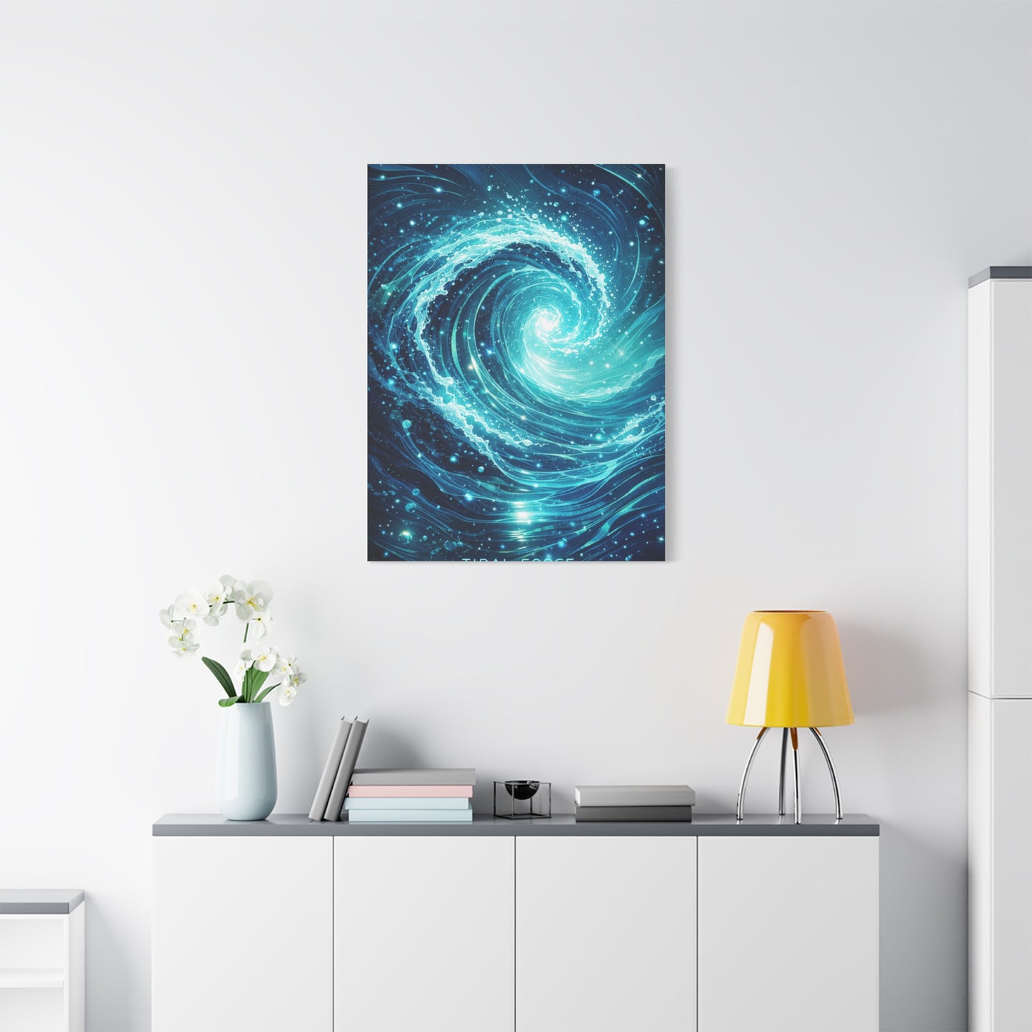 Tidal Force Abstract Ocean Wall Art & Canvas Print