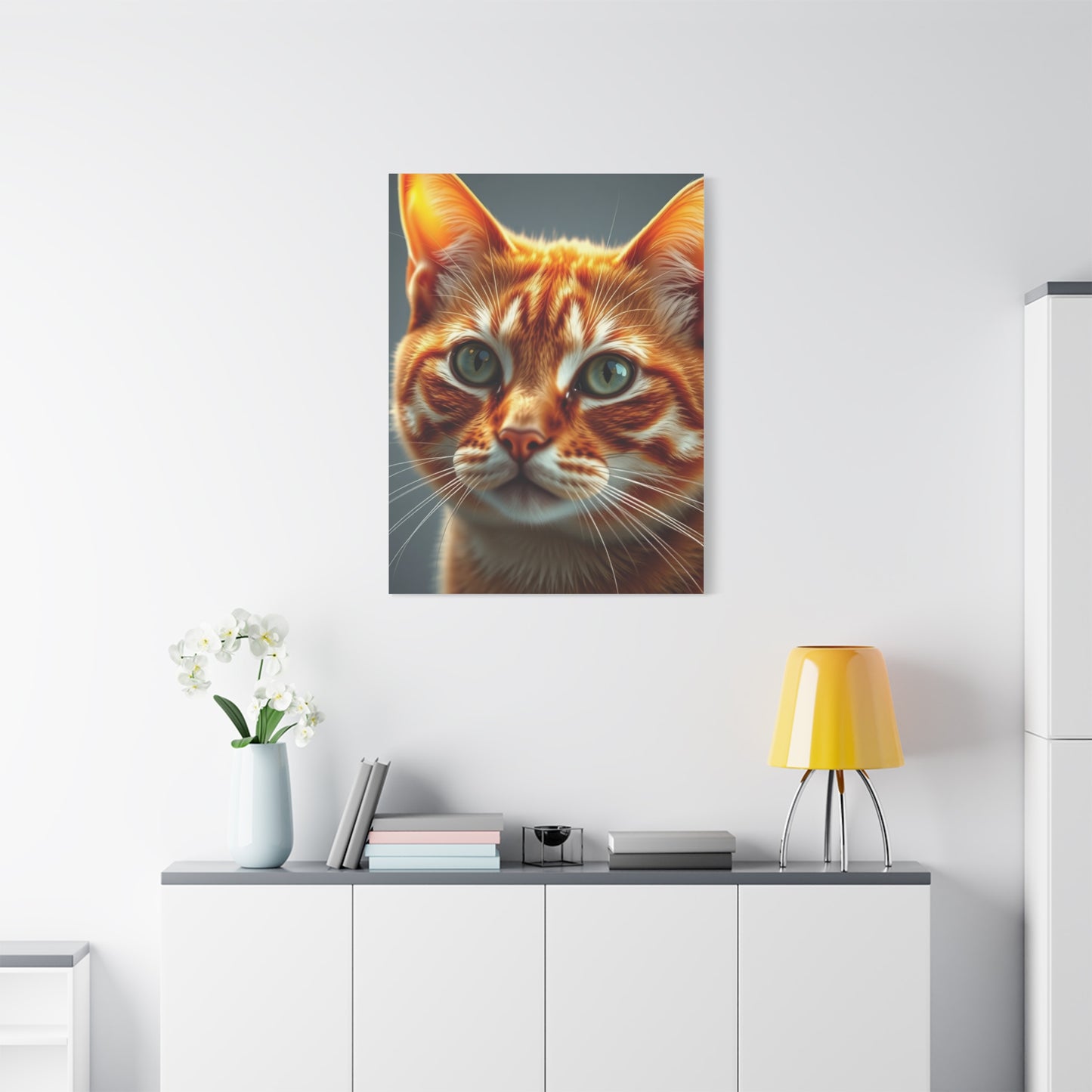 Masterpiece Orange Cat Art Vision Wall Art & Canvas Print