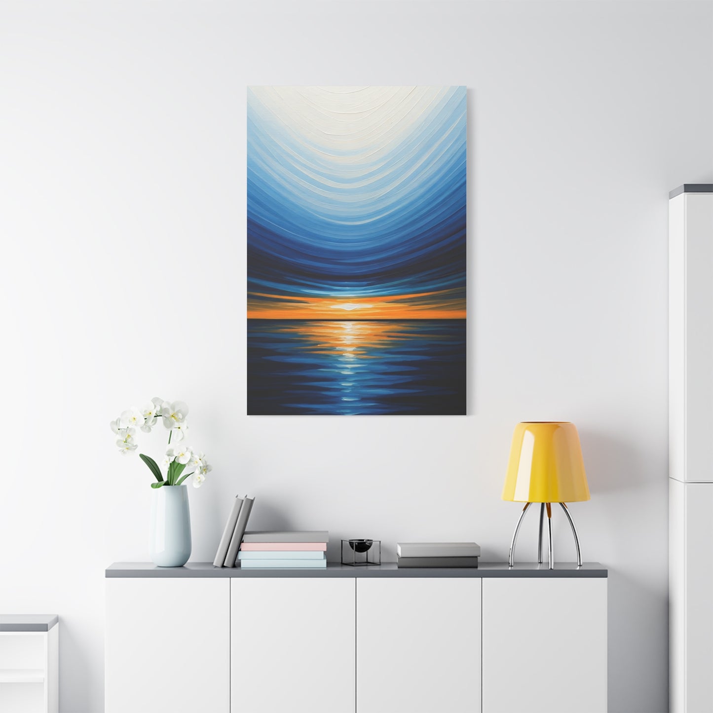 Serene Tidal Horizon Abstract Wall Art & Canvas Prints