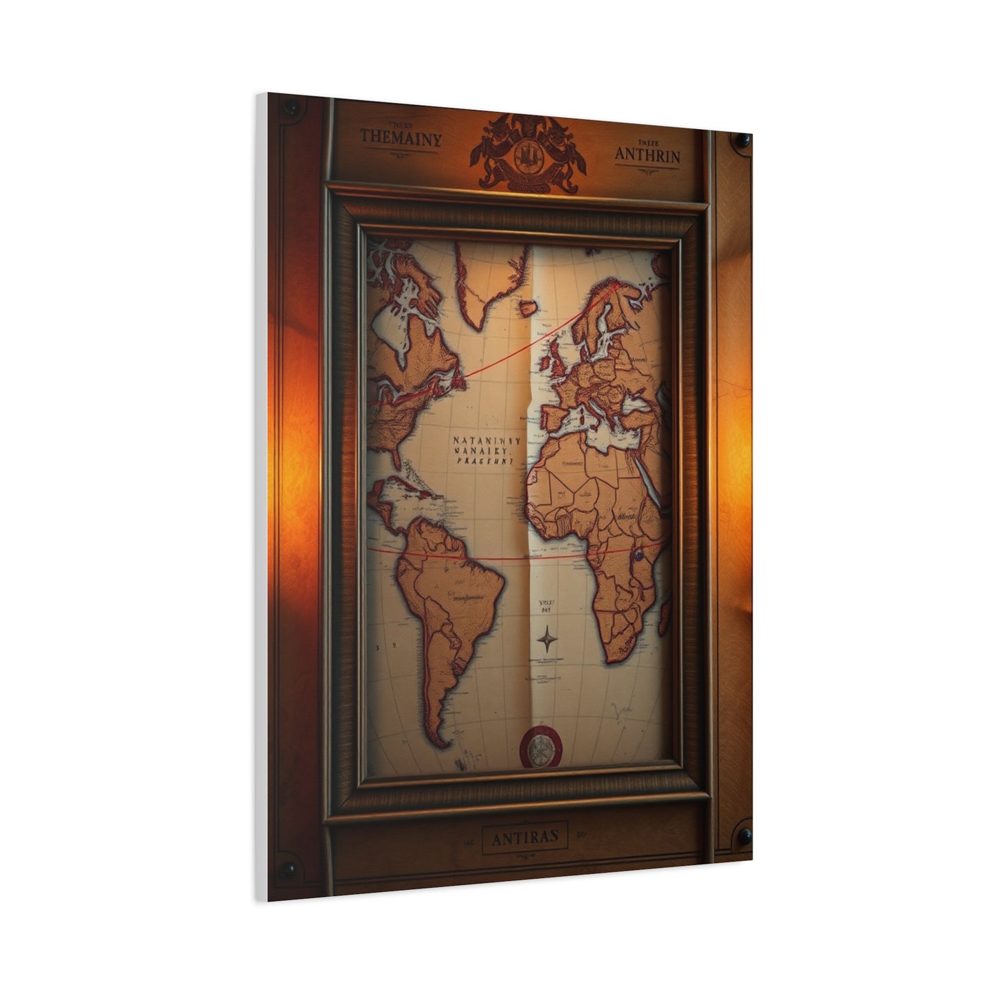 Antique Maps Art Luxury Canvas Wall Art & Canvas Print
