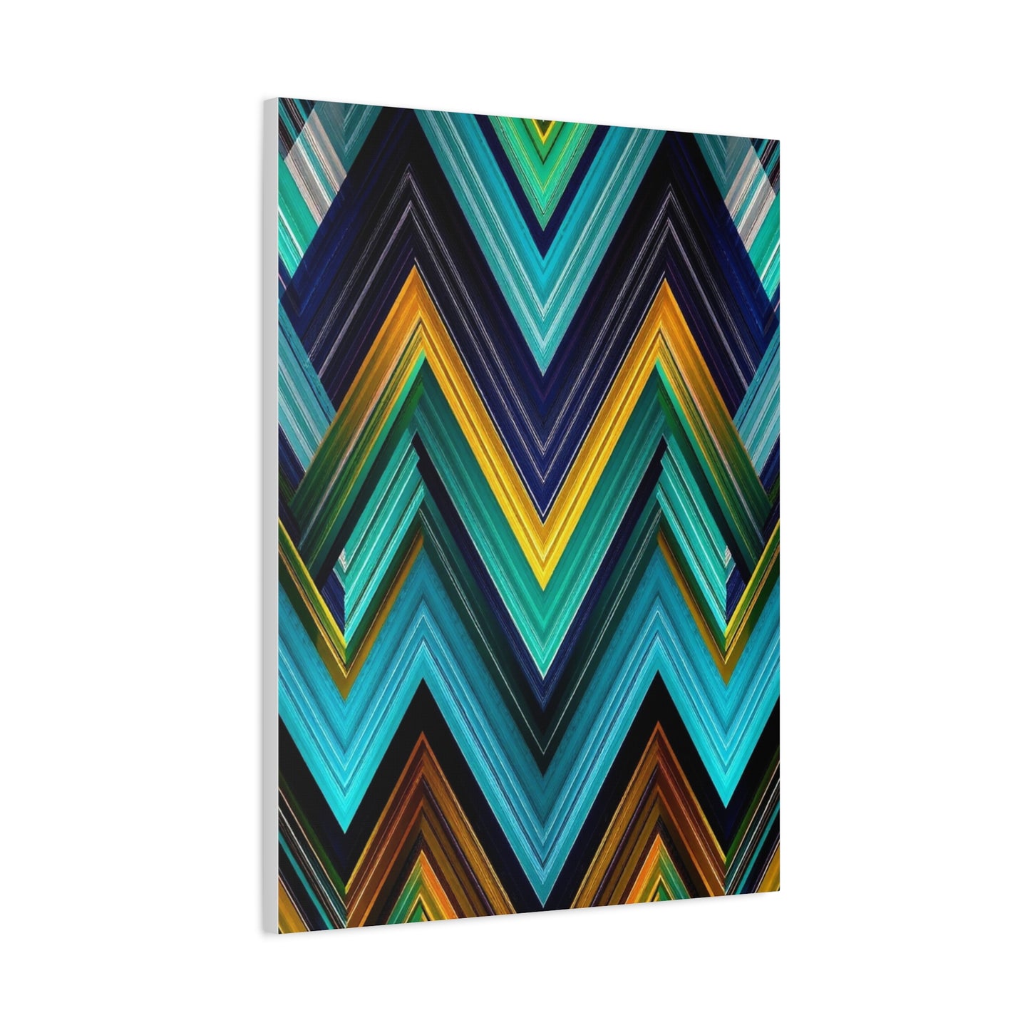 Masterpiece Chevron Pattern Art Vision Wall Art & Canvas Print