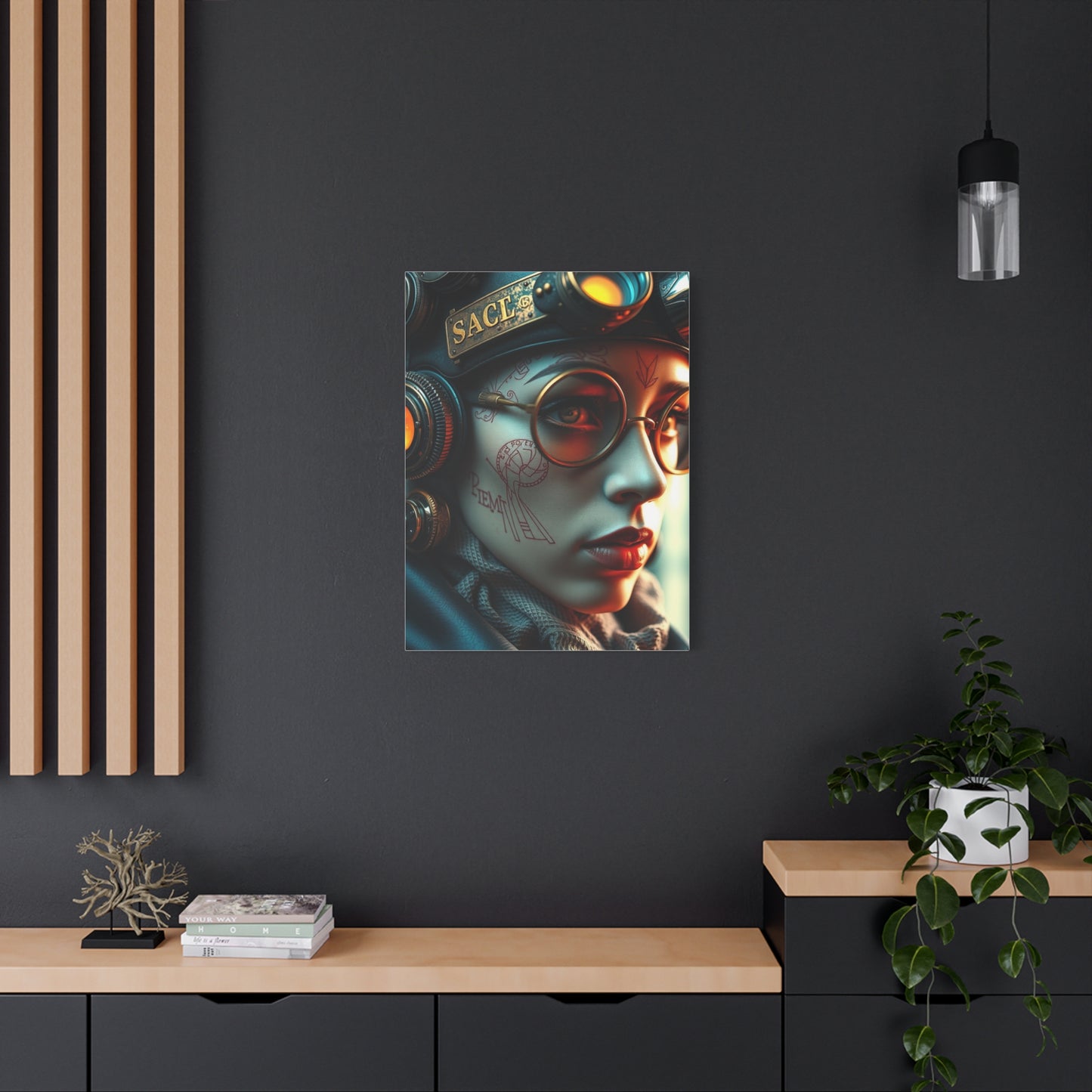 Retro-Futurist Opulence Art wall art & canvas print