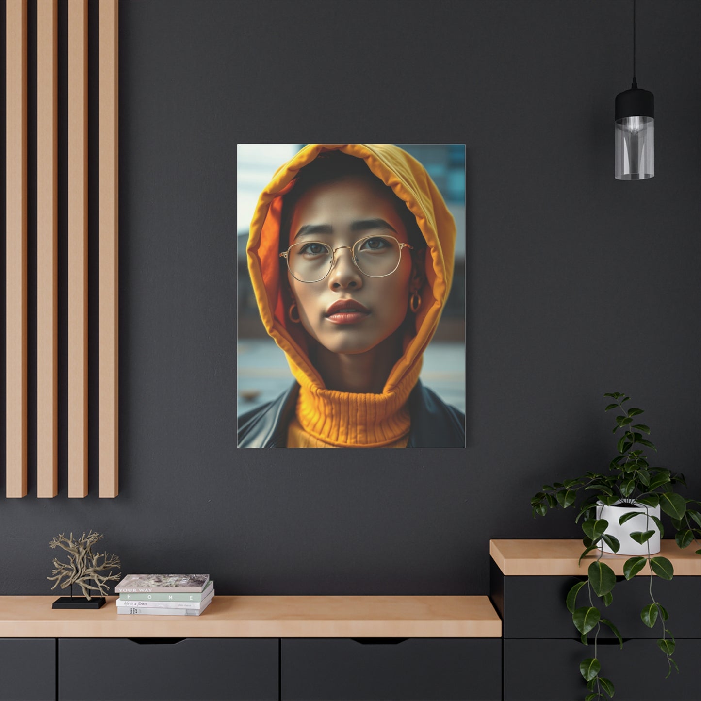 Lustrous Marigold Mural Wall Art & Canvas Print