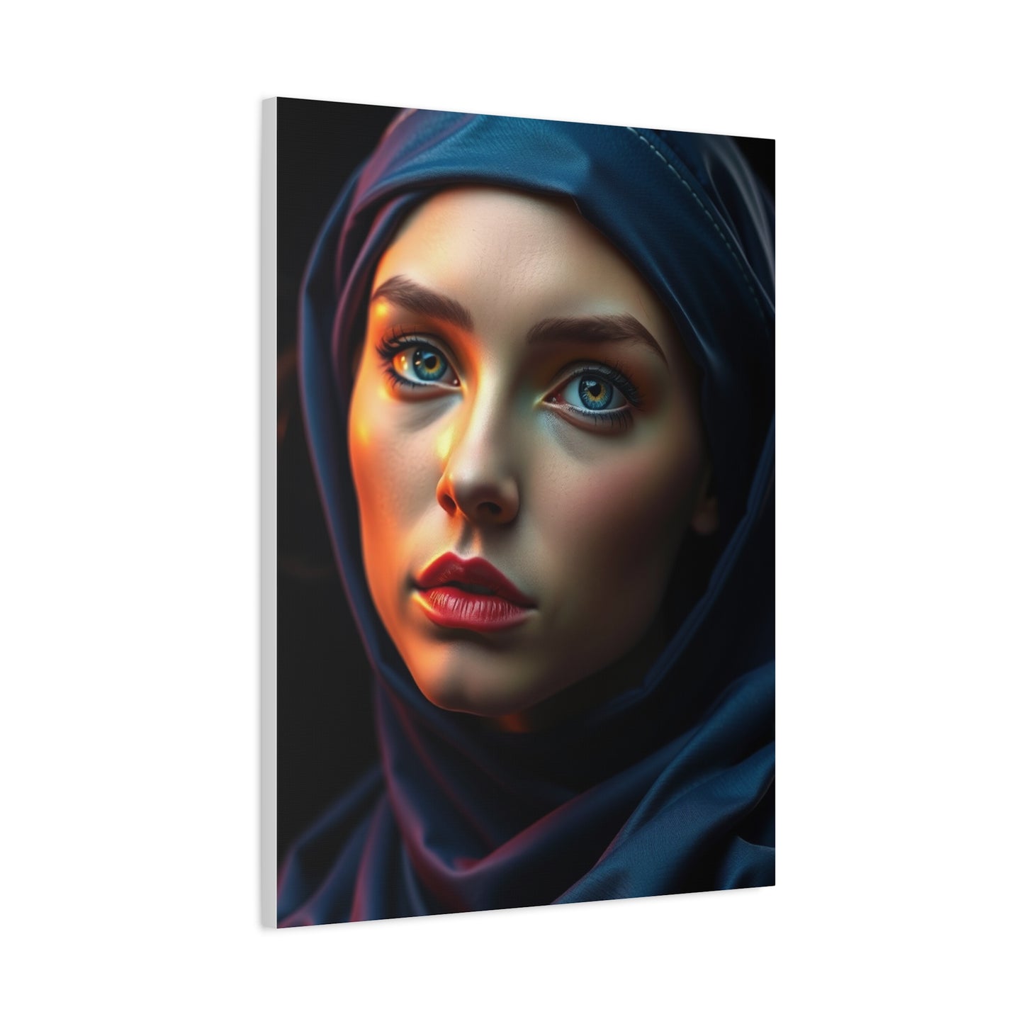 Refined Sienna and Sapphire Wall Art & Canvas Print