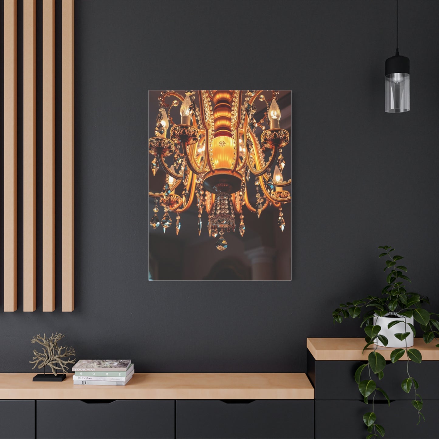 Chandelier Art Refined Canvas Wall Art & Canvas Print