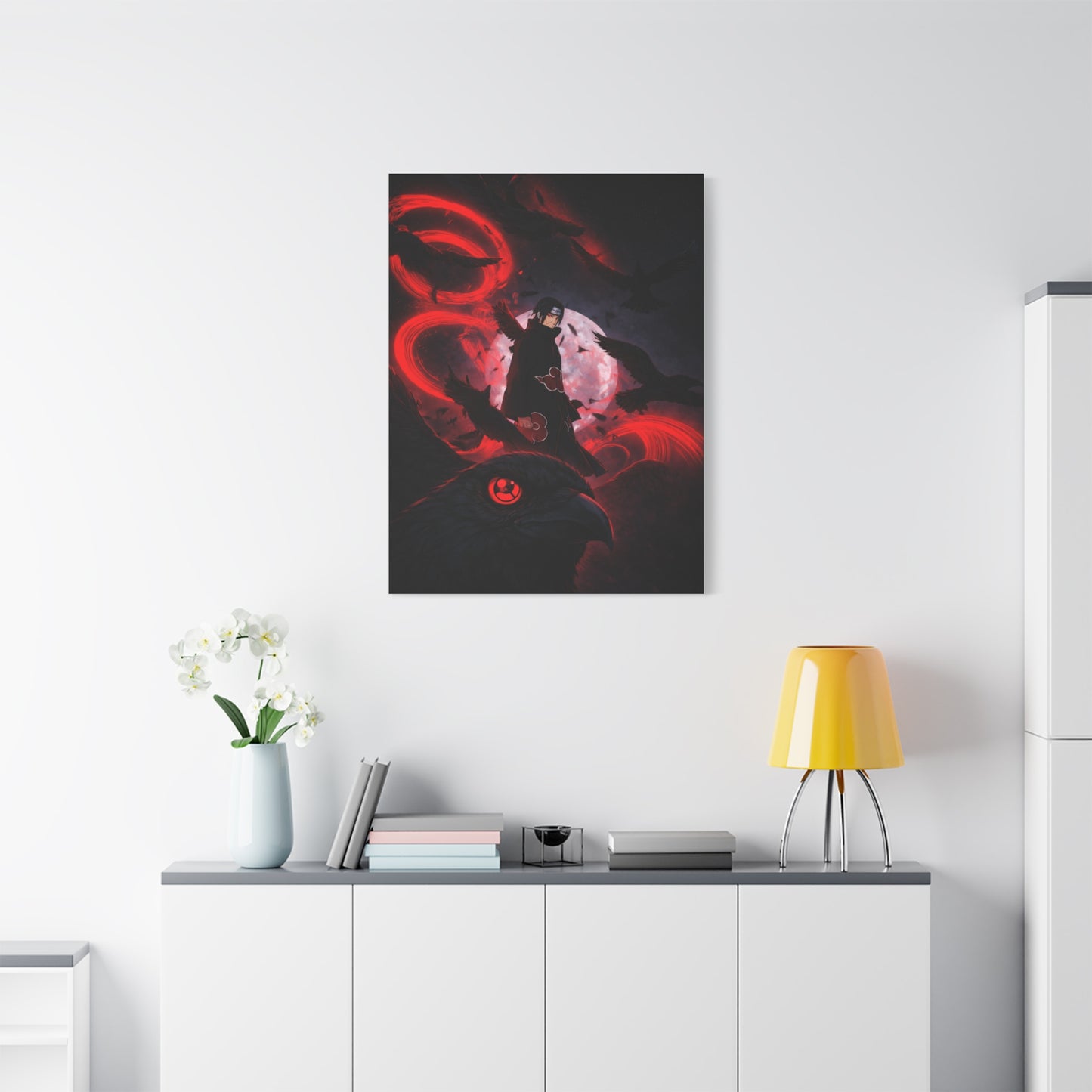 Itachi Uchiha: The Crow Genjutsu Wall Art & Canvas Print
