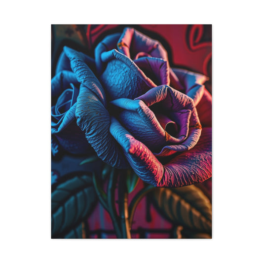 Noble Petals Graffiti Canvas Wall Art & Canvas Print