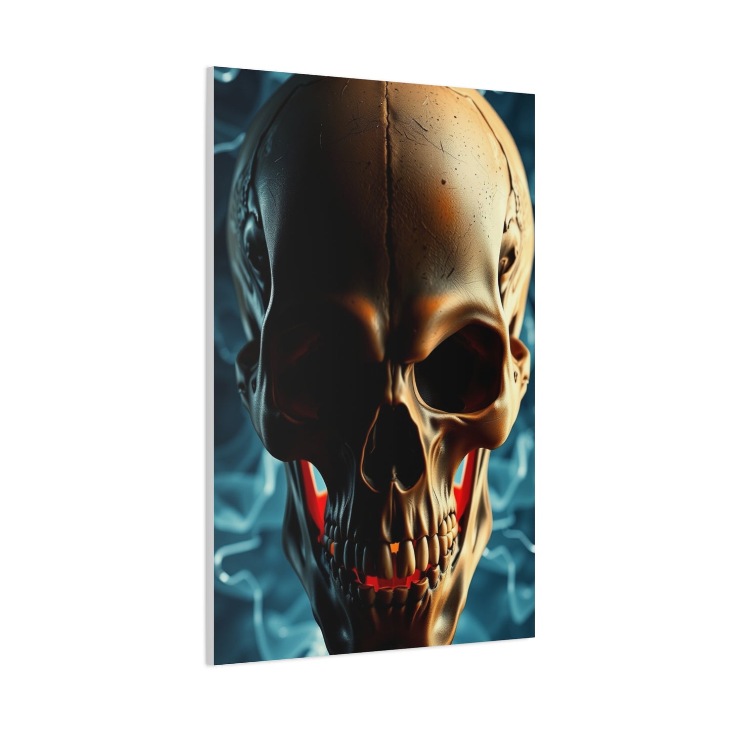 Decadent Skull Impression Wall Art & Canvas Print