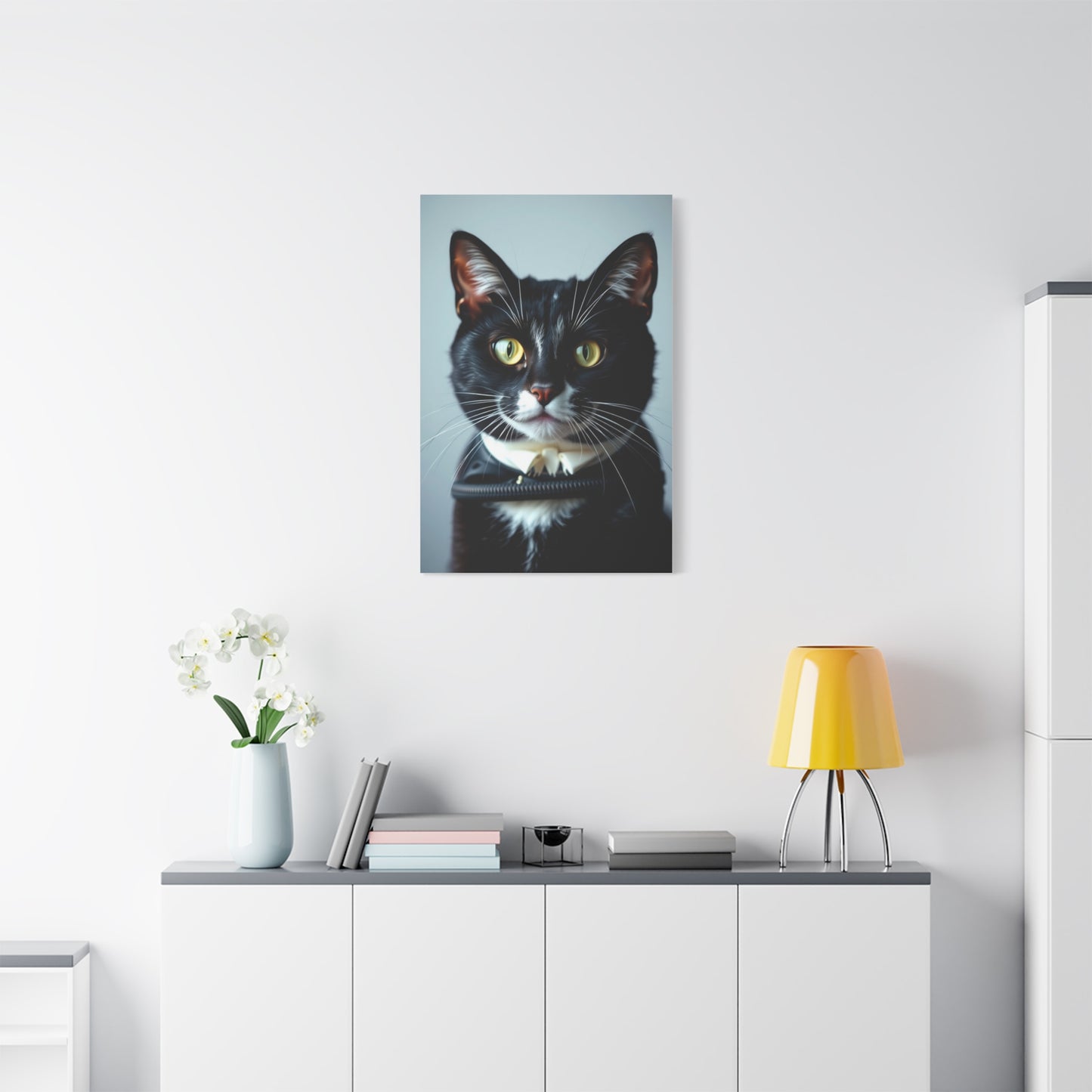 Tuxedo Cat Art Luxury Canvas Wall Art & Canvas Print