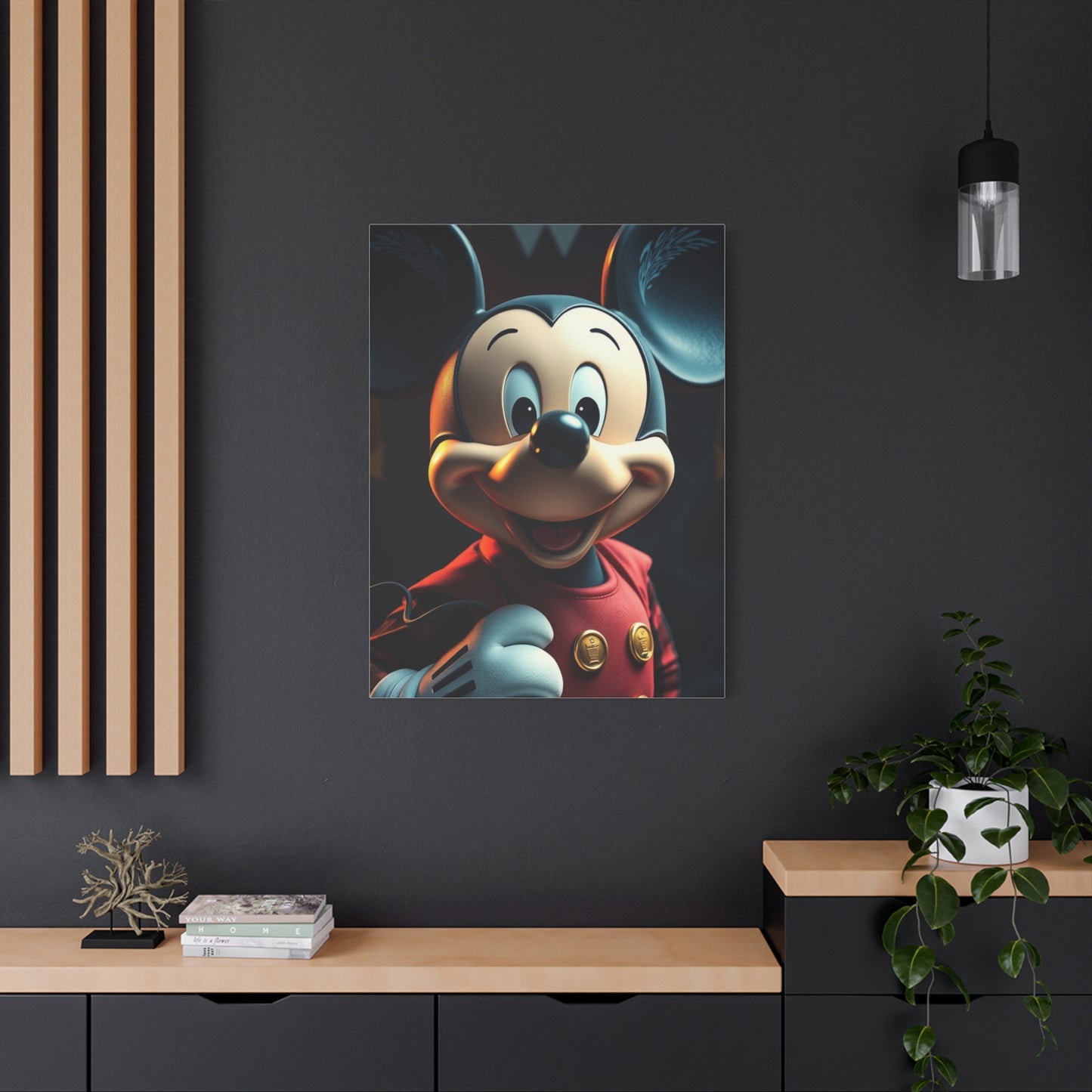 Noble Mickey Illustration Wall Art & Canvas Print