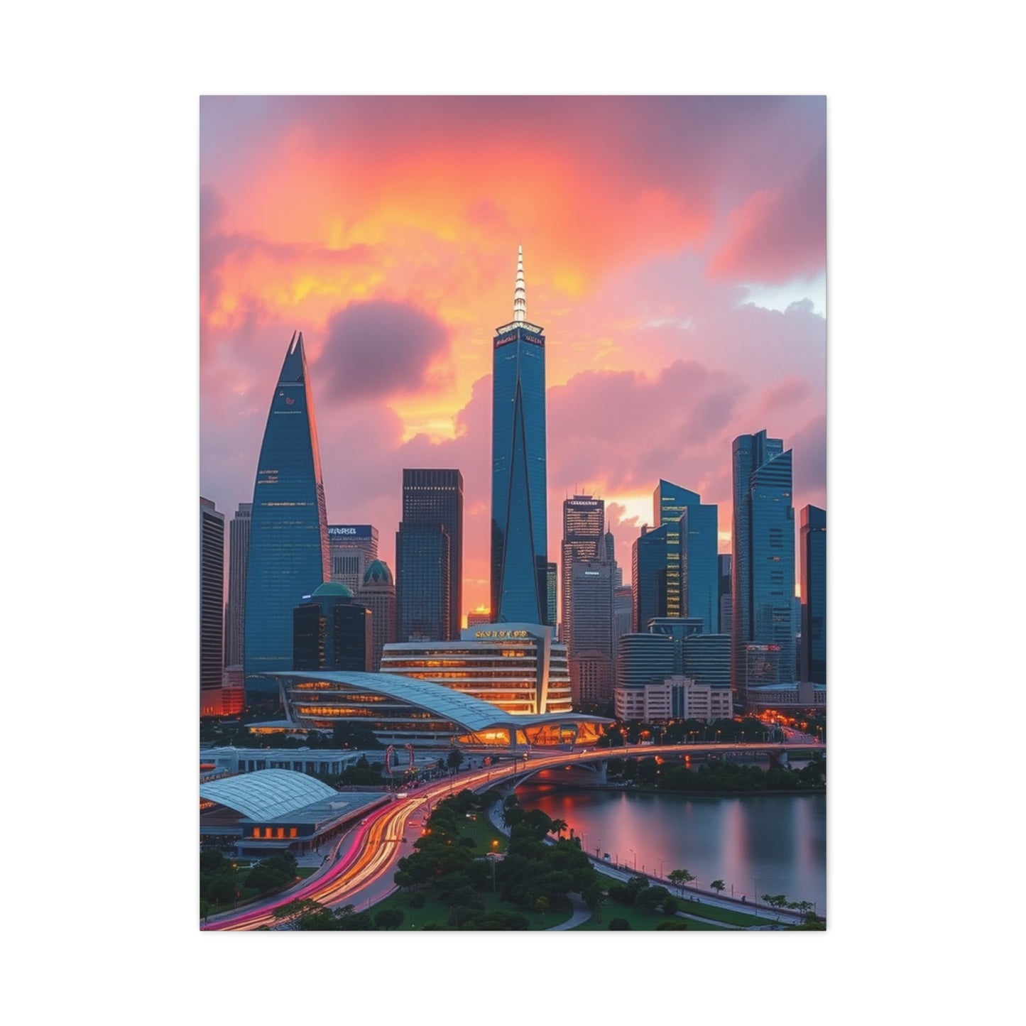 Supreme Houston Skylines Art Collection Wall Art & Canvas Print