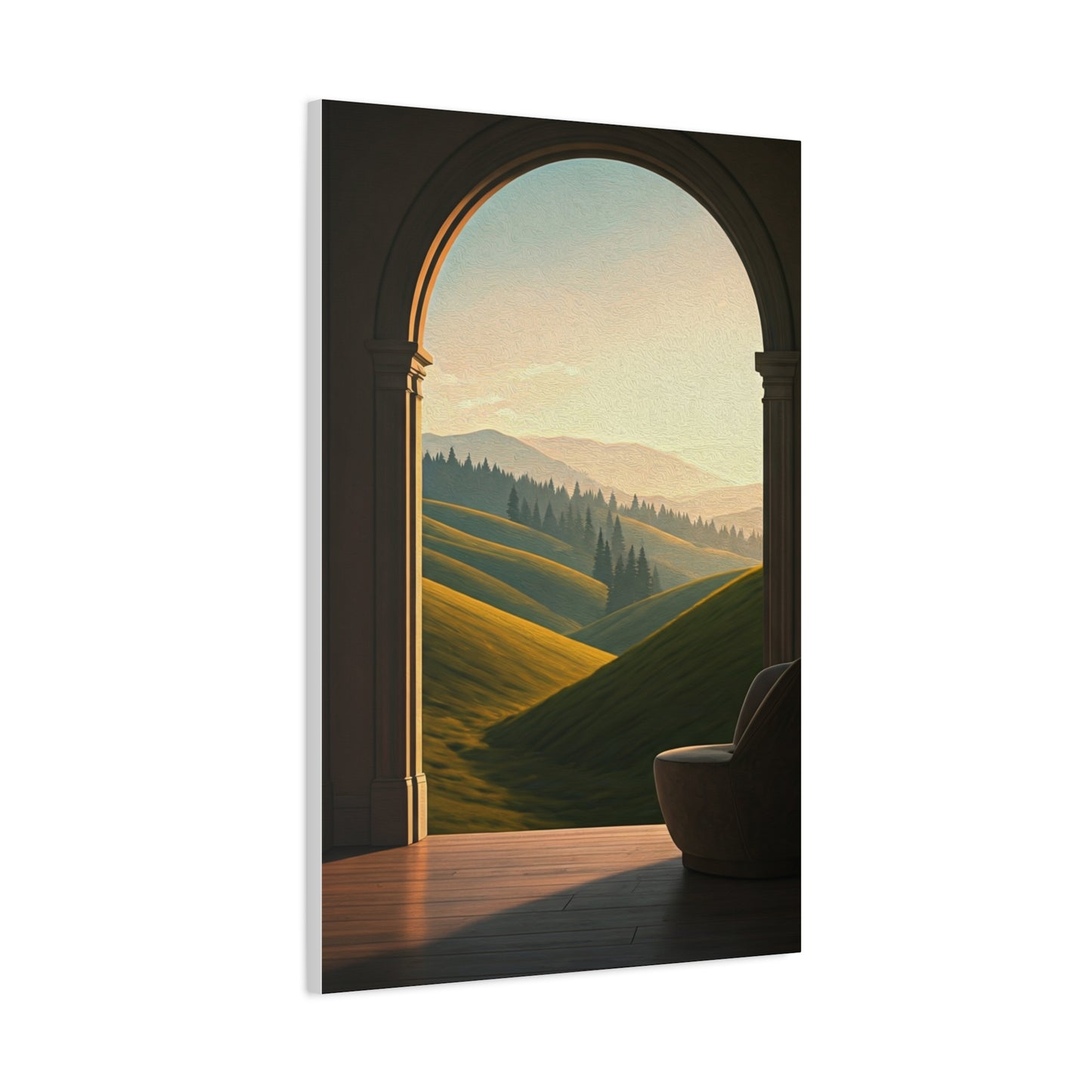 Arched Countryside View Wall Art & Canvas Prints