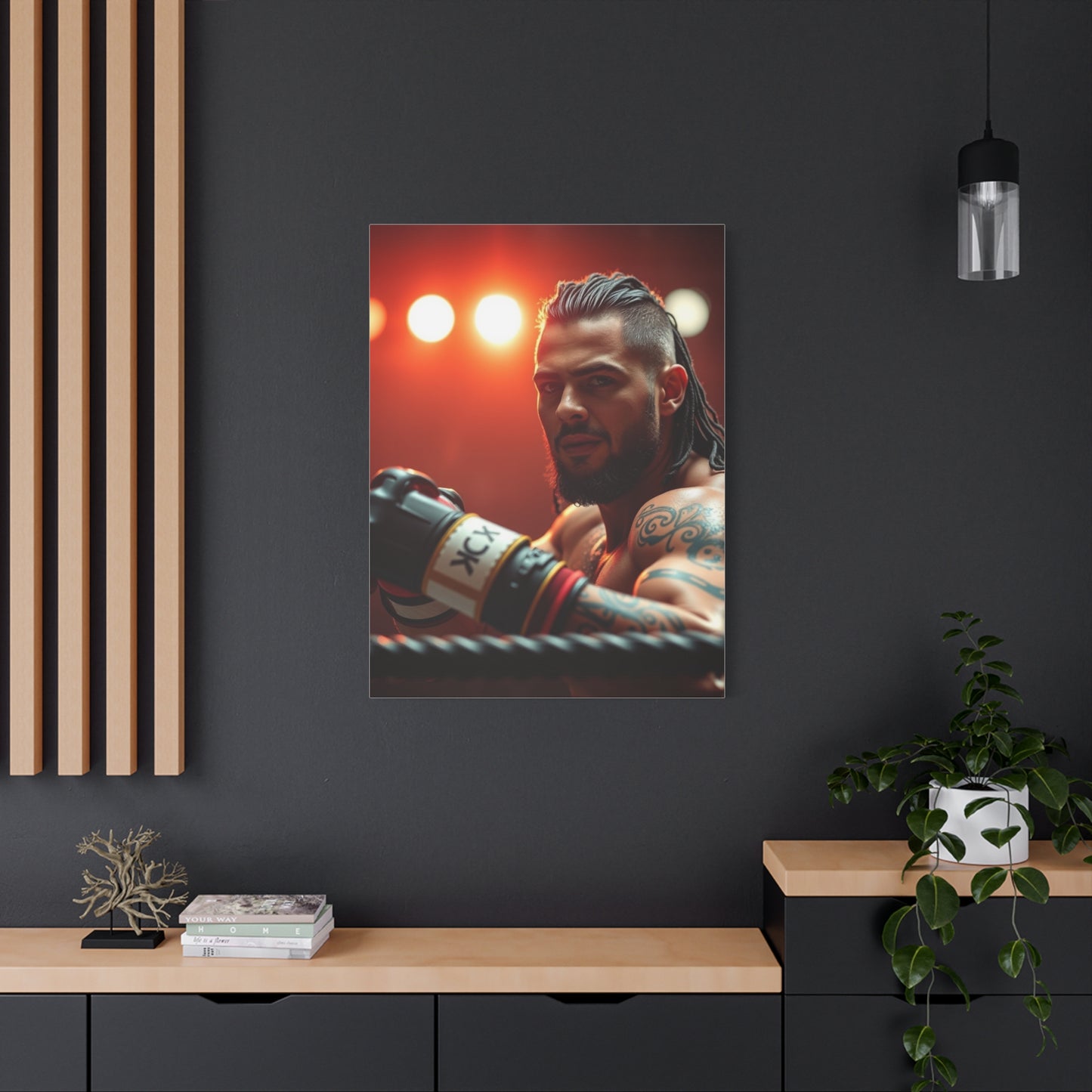 Vision Wrestling Art Art Wall Art & Canvas Print