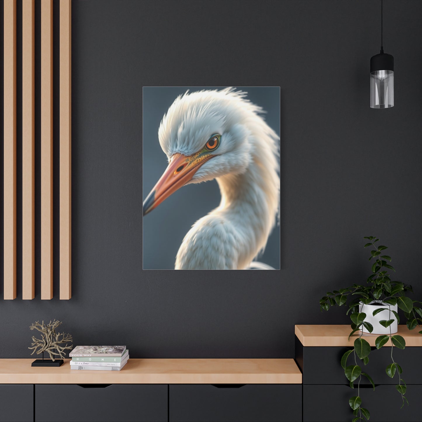 Egret Art Supreme Gallery Wall Art & Canvas Print