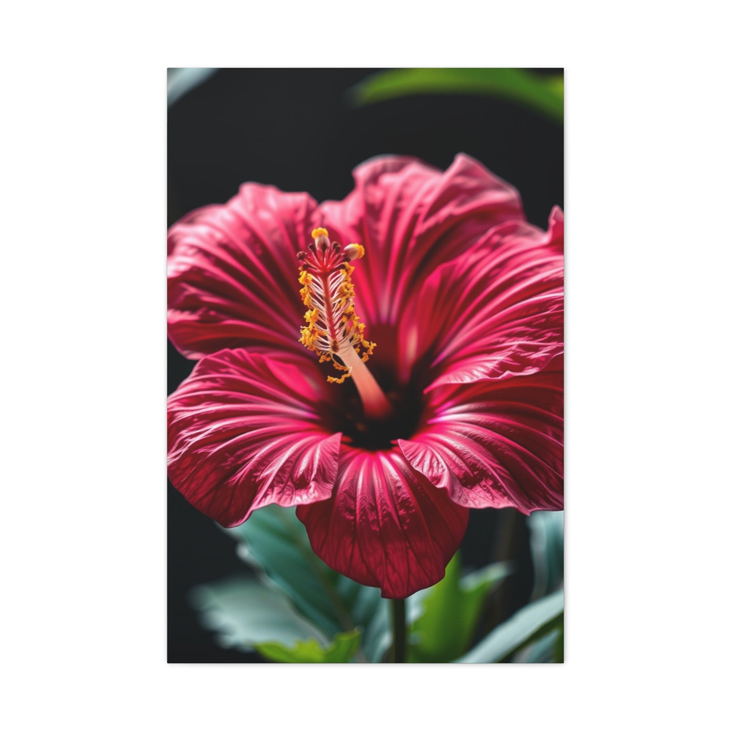Hibiscus Flower Art Refined Canvas Wall Art & Canvas Print