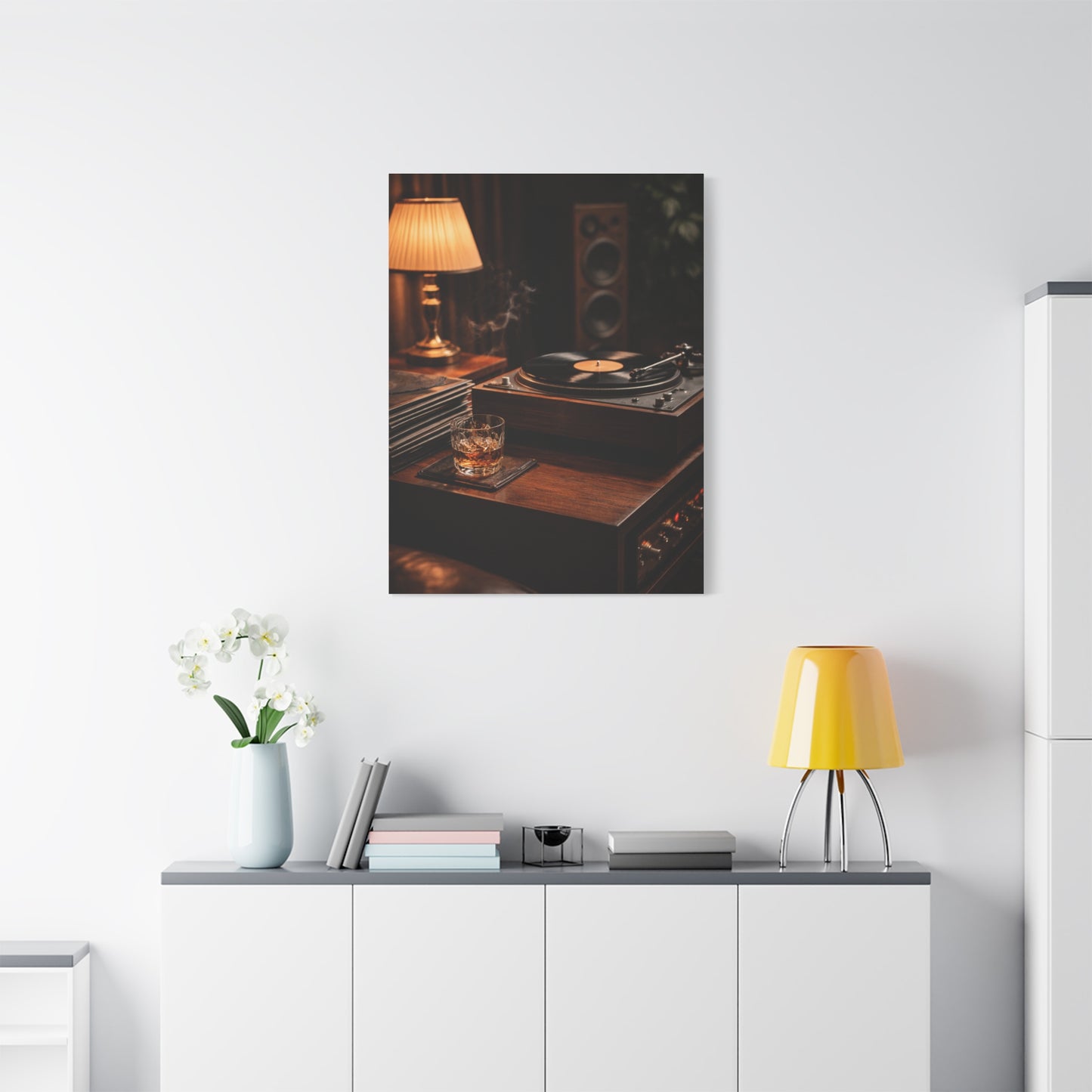 Vinyl Collector Studio Scene Wall Art & Canvas Print