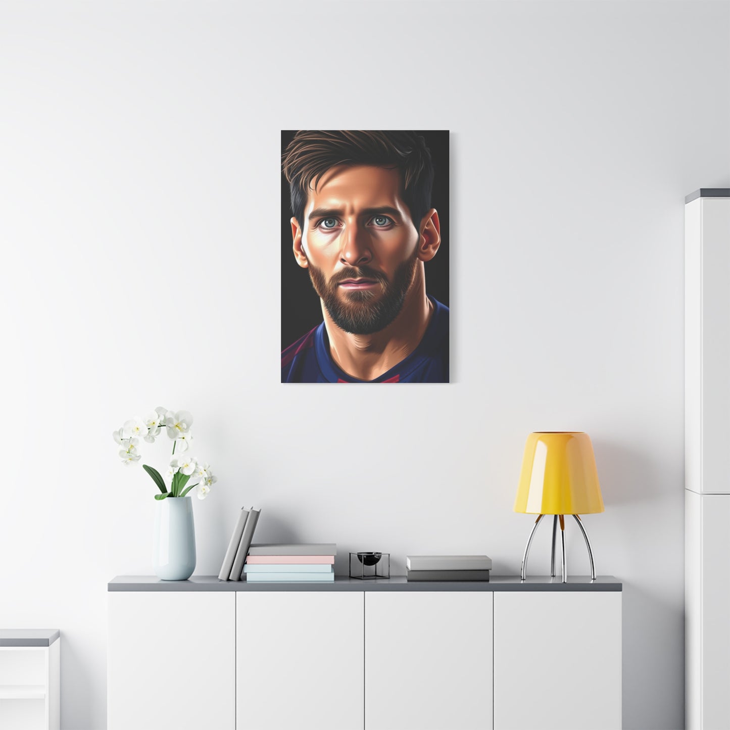 Illustrative Messi: Canvas Masterpiece Wall Art & Canvas Print