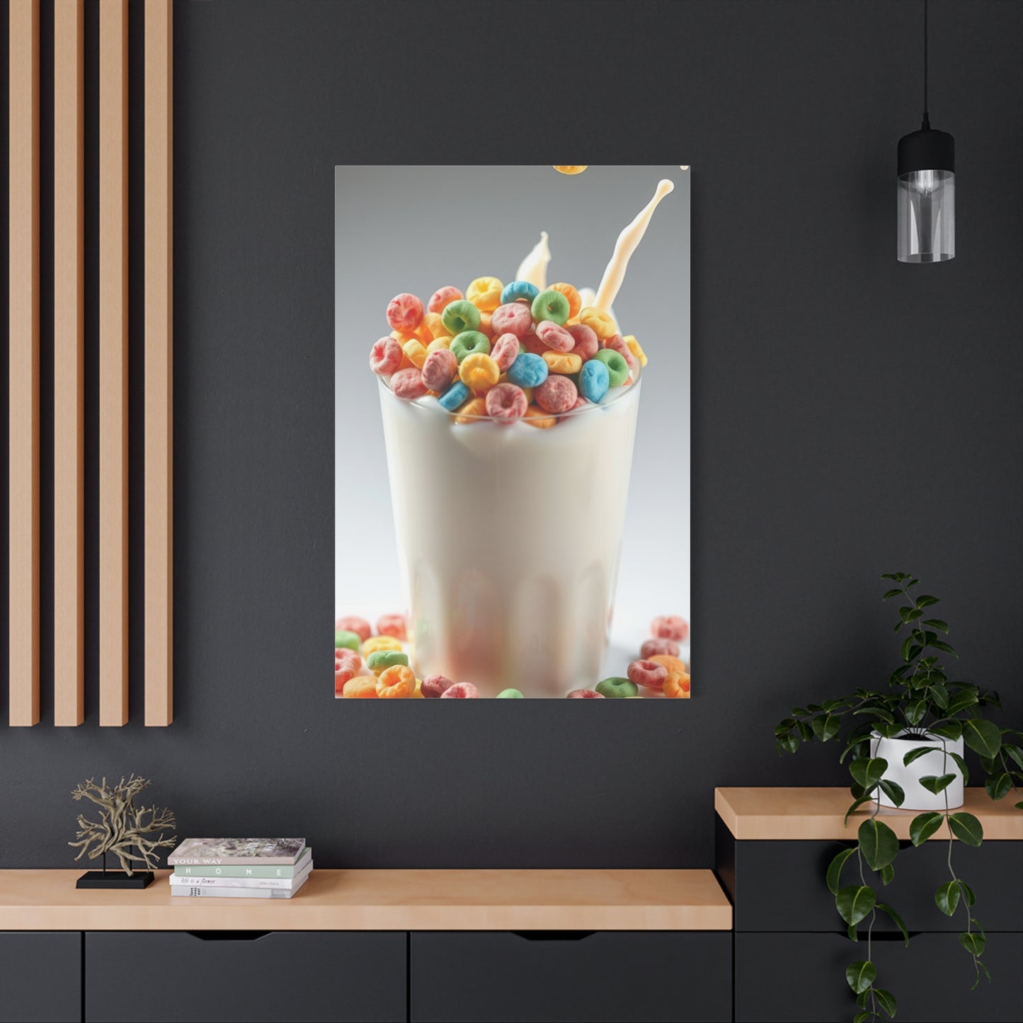 Vibrant Milky Confection Canvas Wall Art & Canvas Print