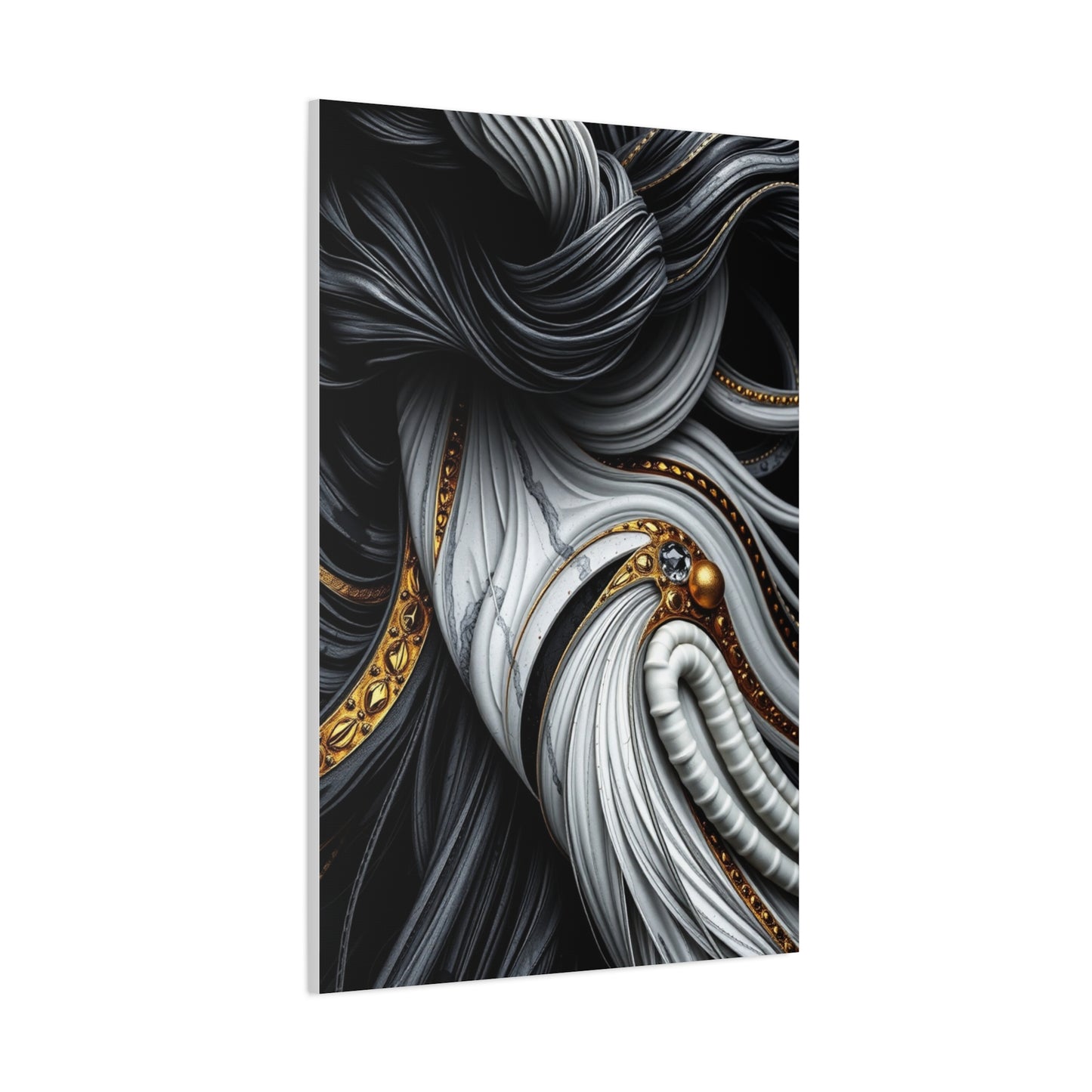 Black White and Gold Art Luxury Canvas Wall Art & Canvas Print