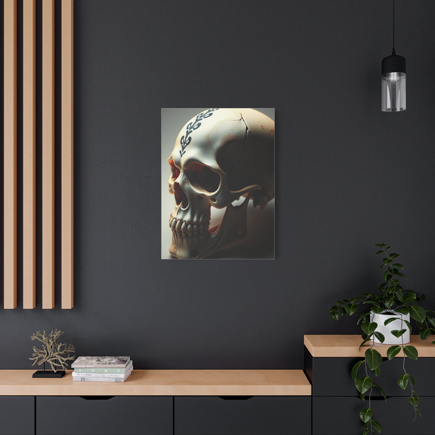 Regal Cranium Canvas Wall Art & Canvas Print
