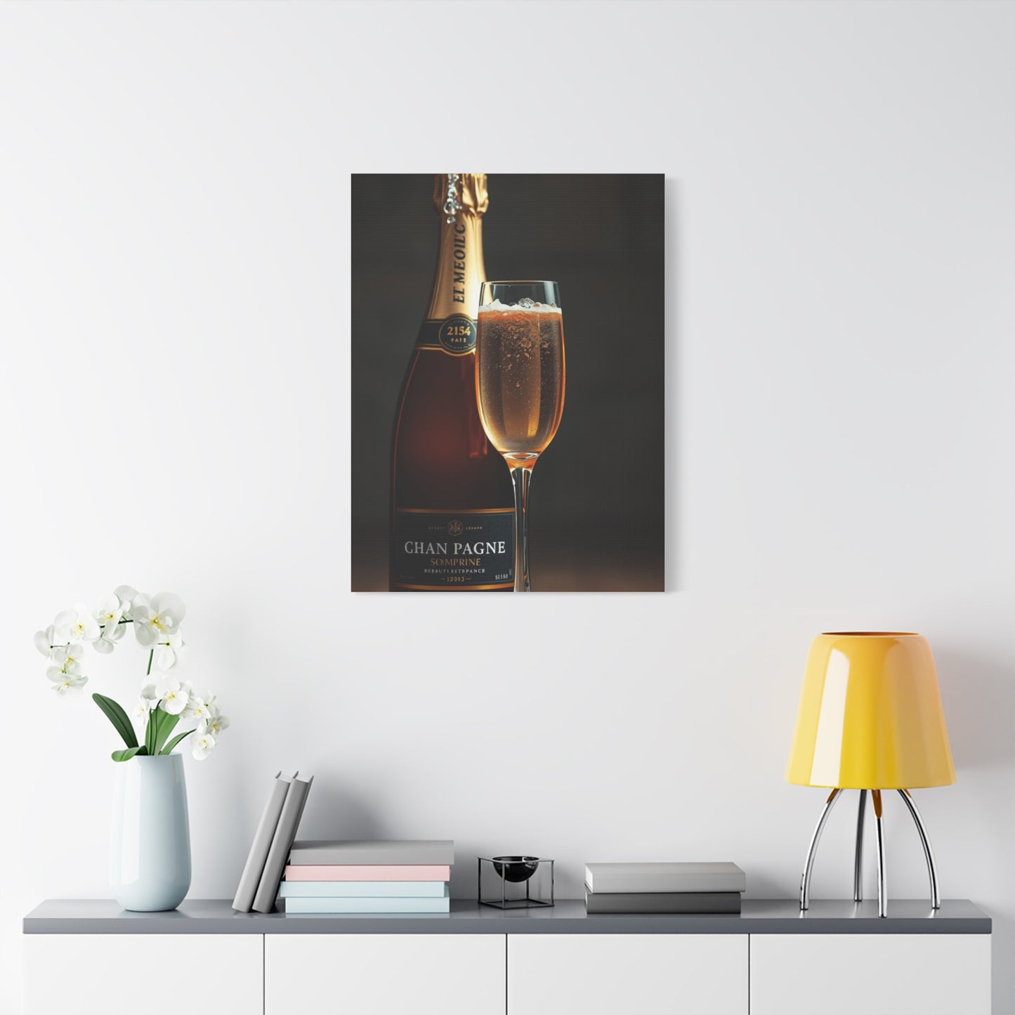 Champagne Art Refined Canvas Wall Art & Canvas Print